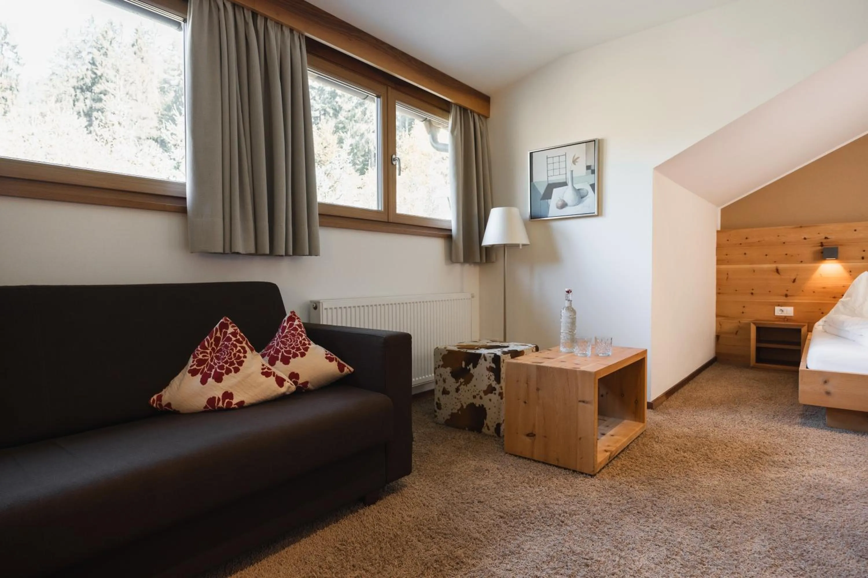 Photo of the whole room, Bed in Das Mondschein