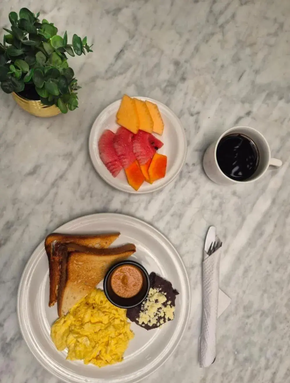 Continental breakfast in The Strabon Tulum Continental breakfast in The Strabon Tulum