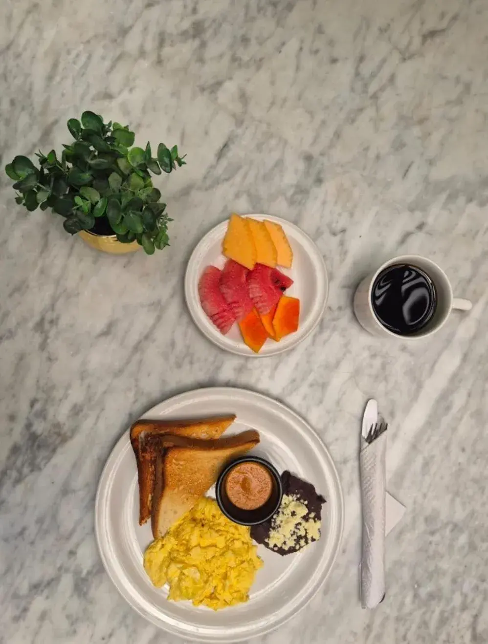 Continental breakfast in The Strabon Tulum Continental breakfast in The Strabon Tulum