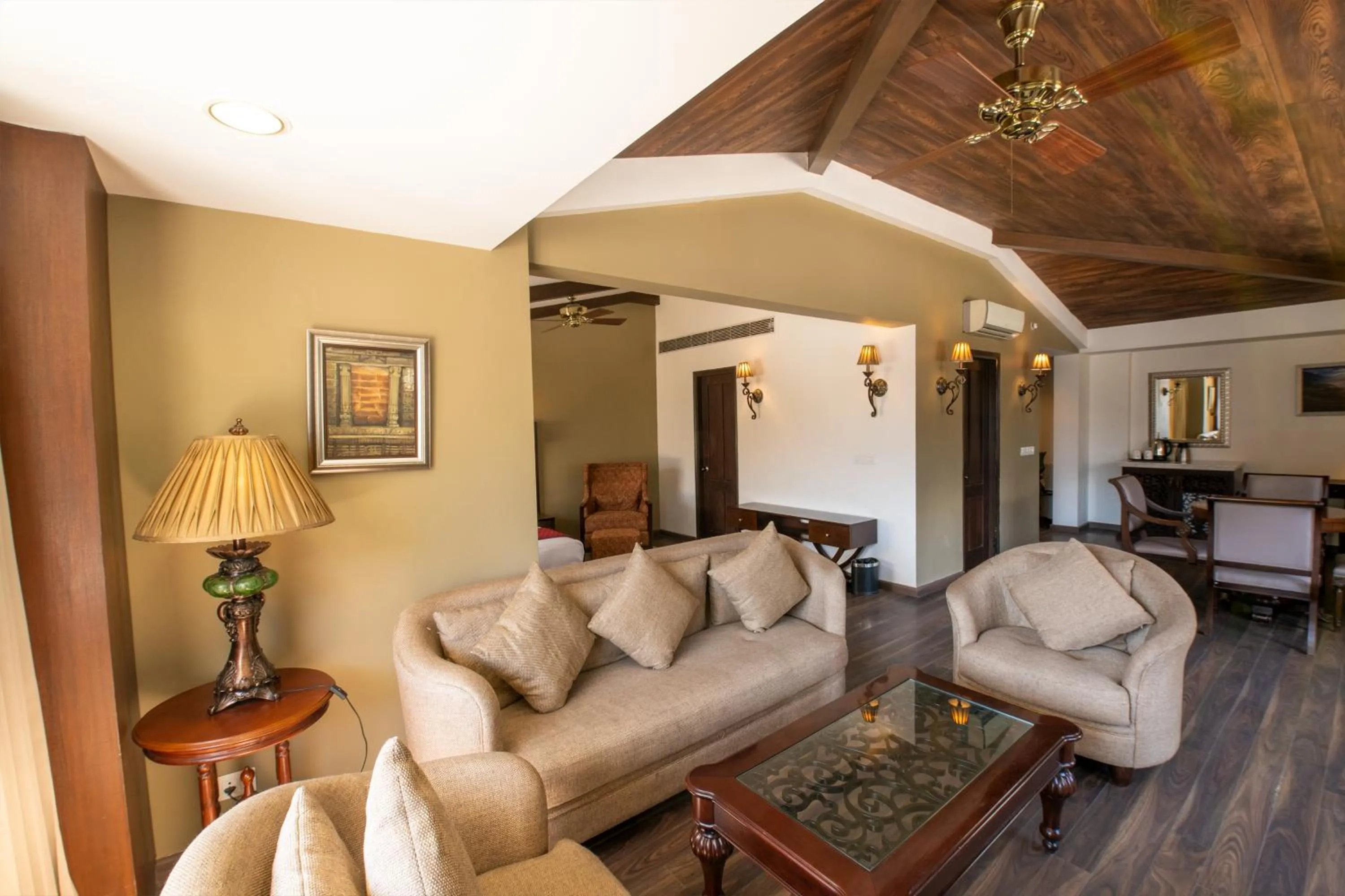 Seating area in Rock Manali by Vivaan