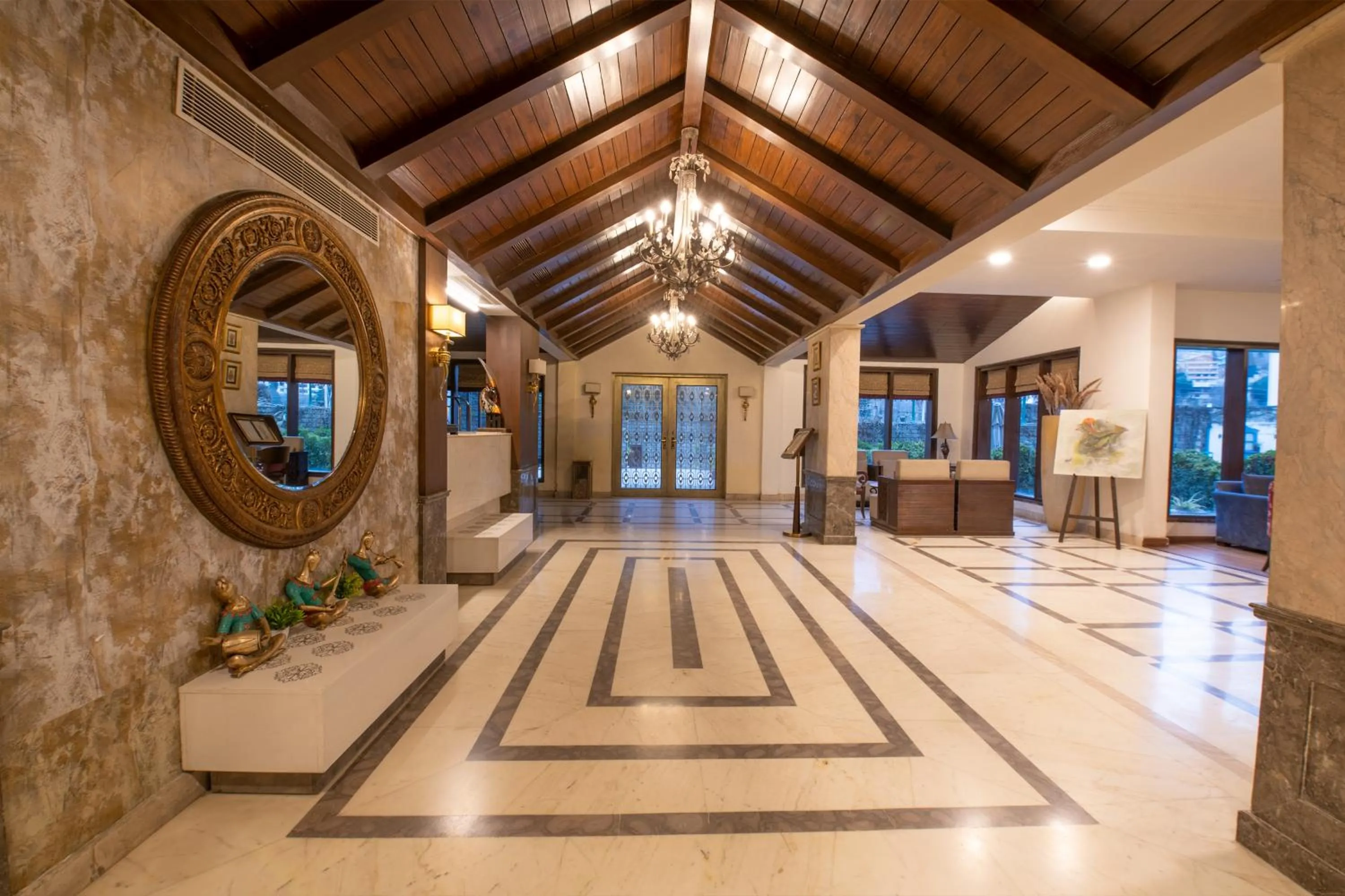 Lobby or reception in Rock Manali by Vivaan