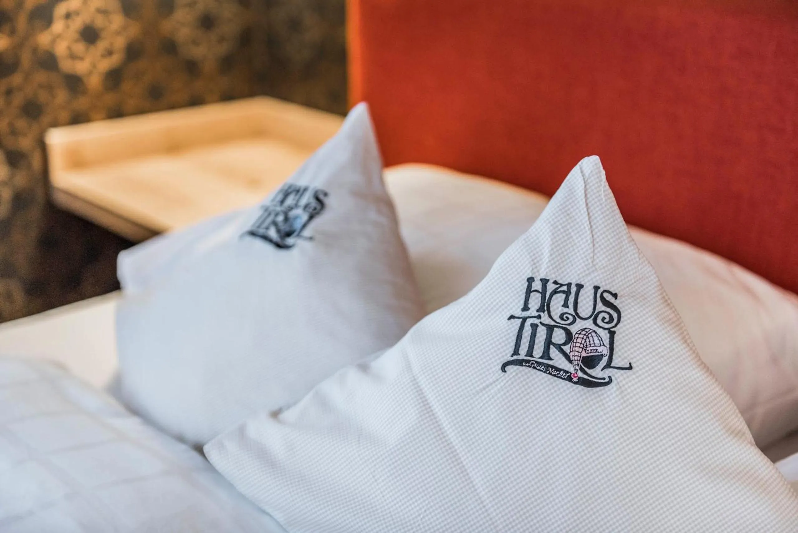 Decorative detail, Bed in Pension Haus Tirol