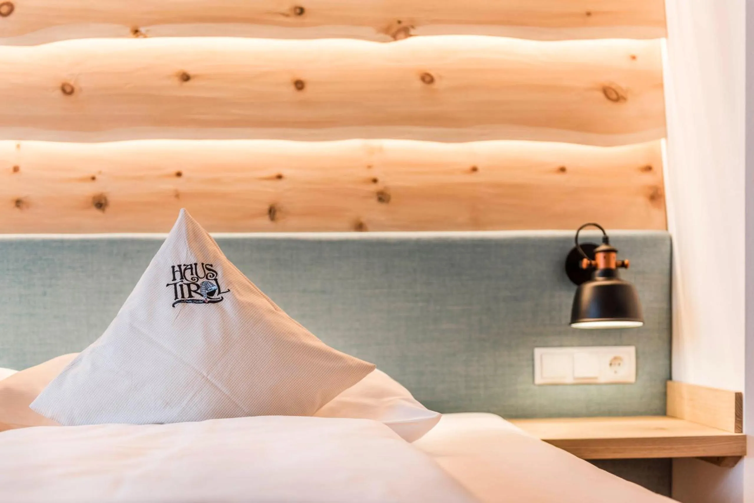 Bed in Pension Haus Tirol