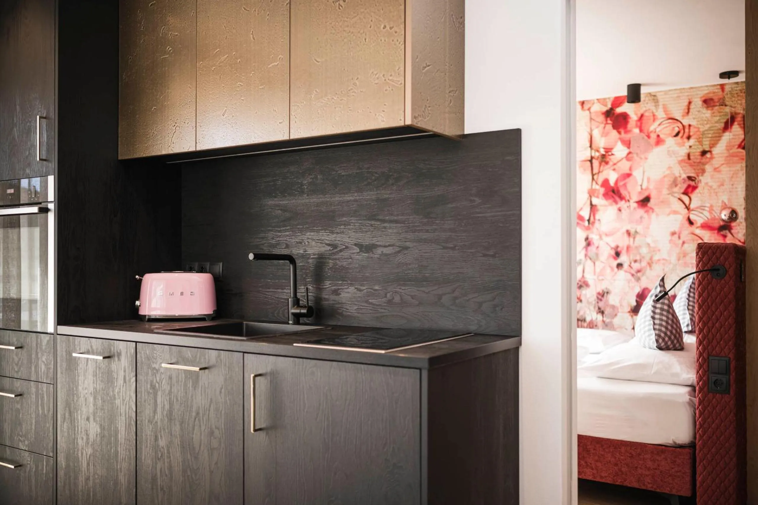 Kitchen or kitchenette in Pension Haus Tirol