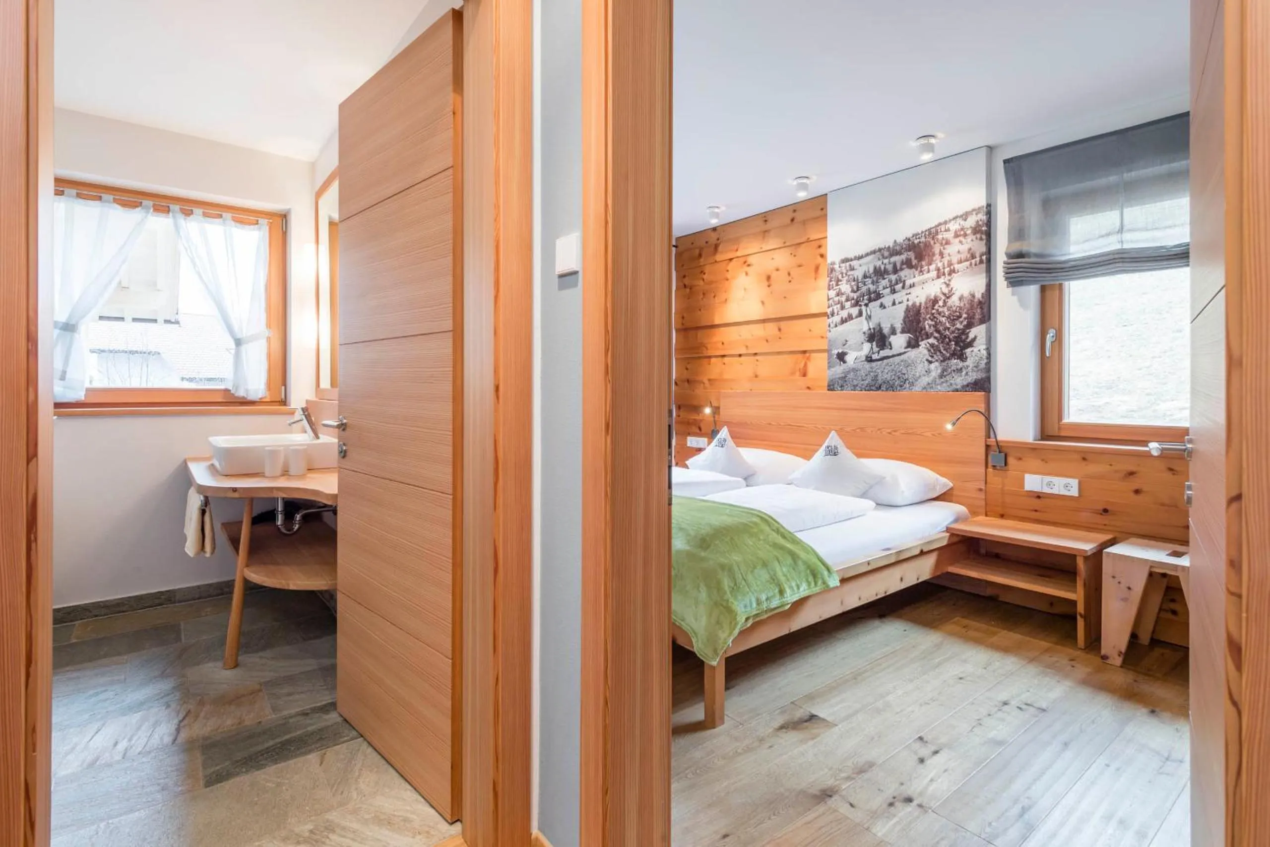 Bed in Pension Haus Tirol