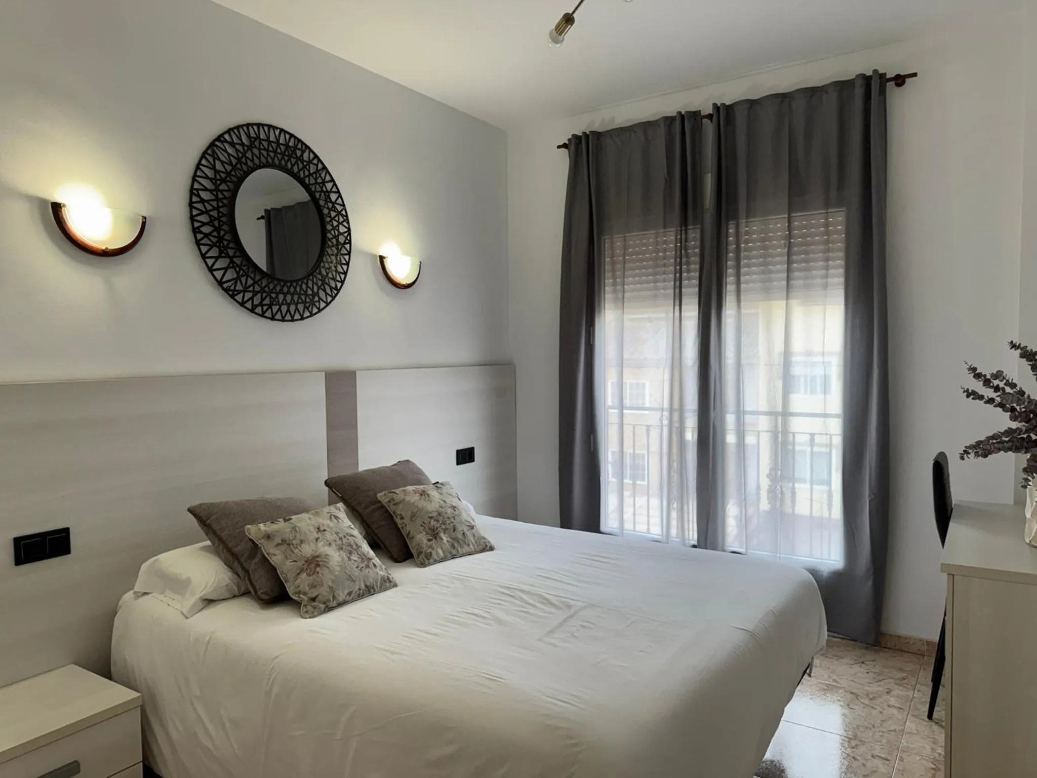 Bed in Hotel Ciudad Pozo Alcón