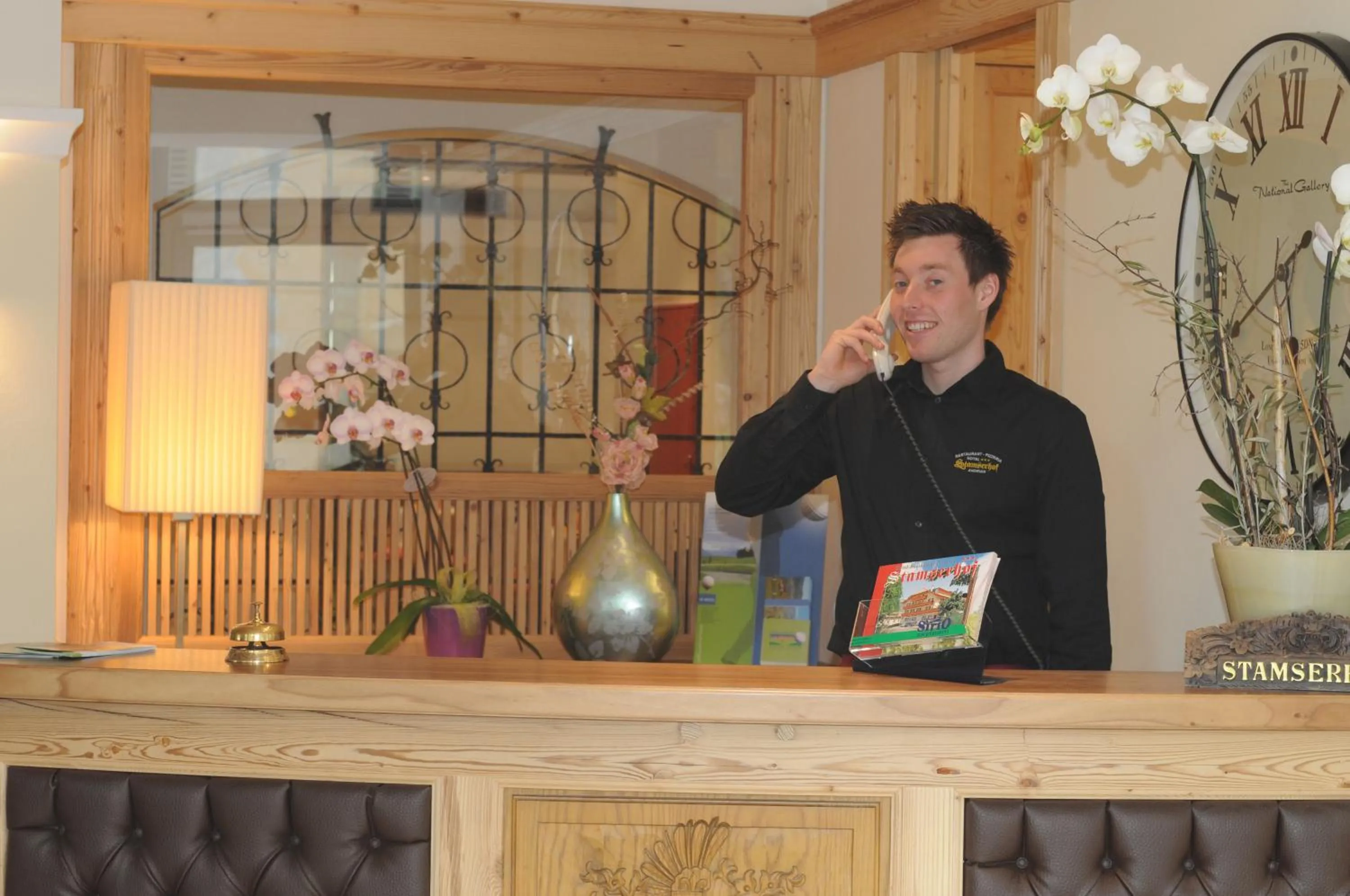 Lobby or reception in Hotel Stamserhof