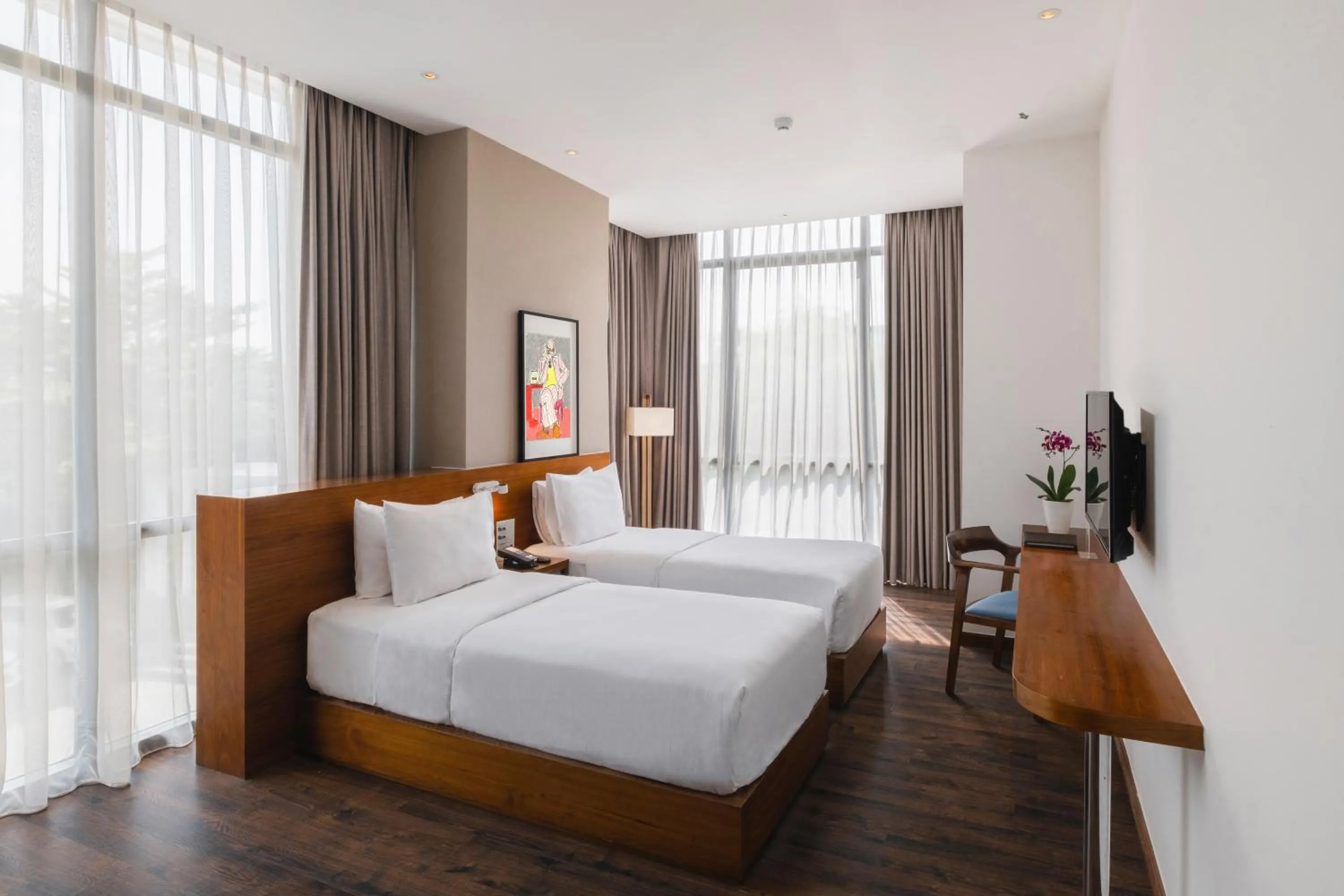 Bedroom, Bed in Veranda Serviced Residence Puri