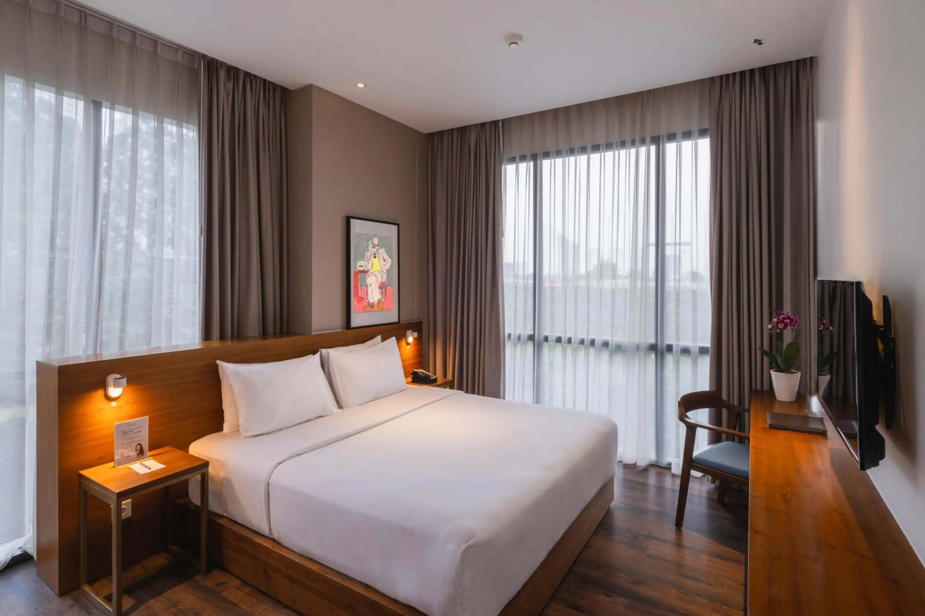 Bedroom, Bed in Veranda Serviced Residence Puri