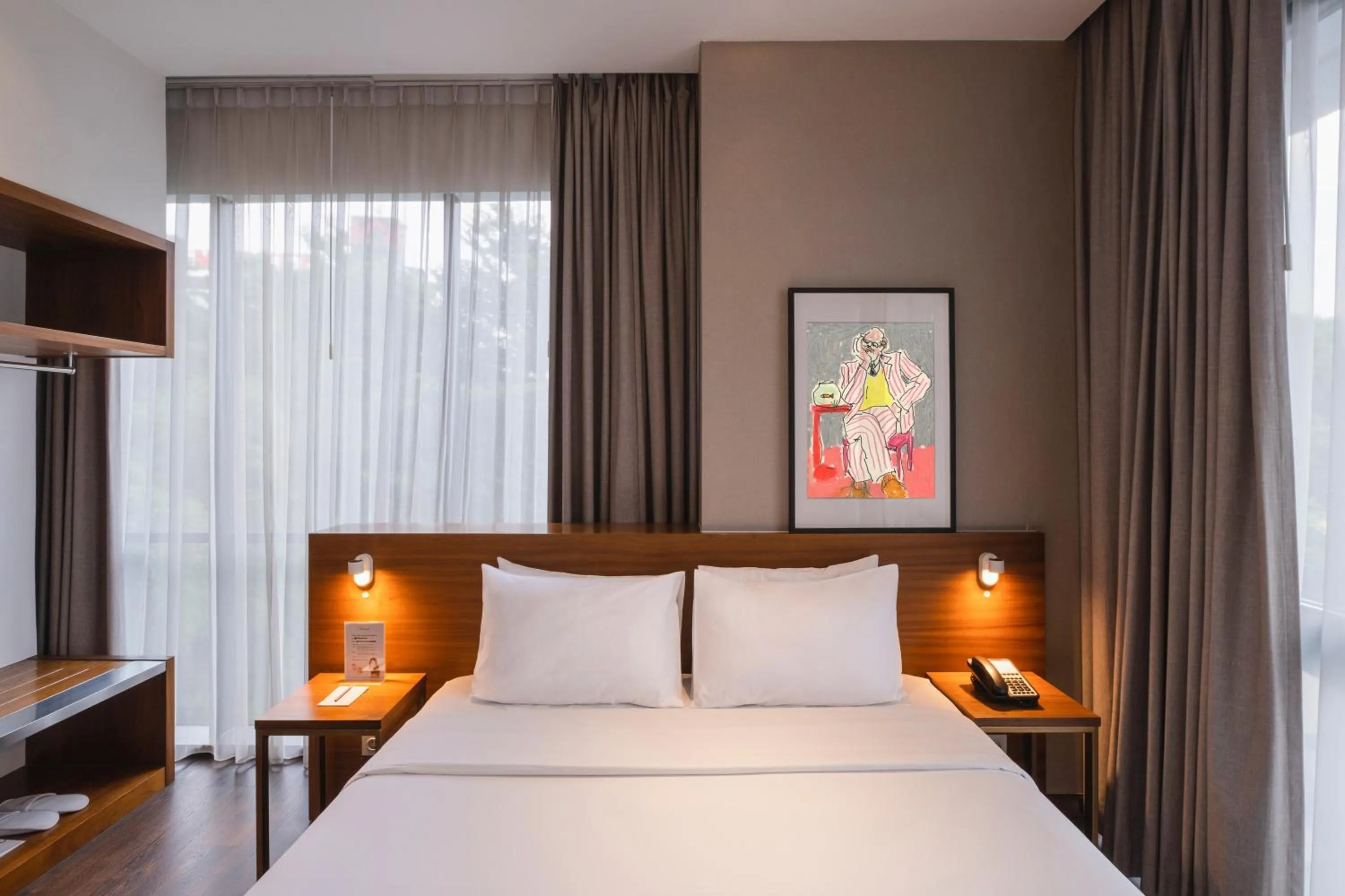 Bedroom, Bed in Veranda Serviced Residence Puri