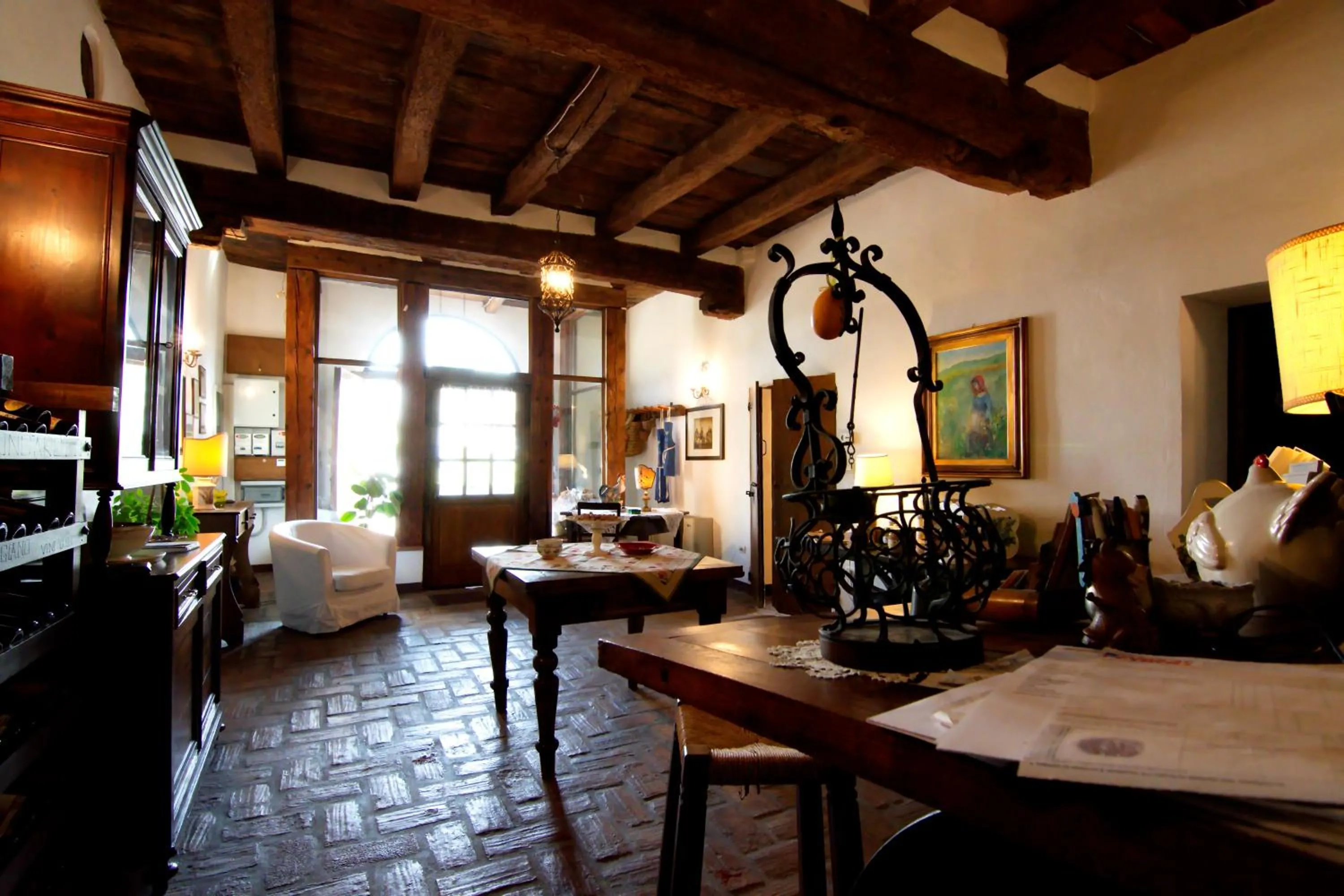 Lobby or reception in Agriturismo La Cascinetta