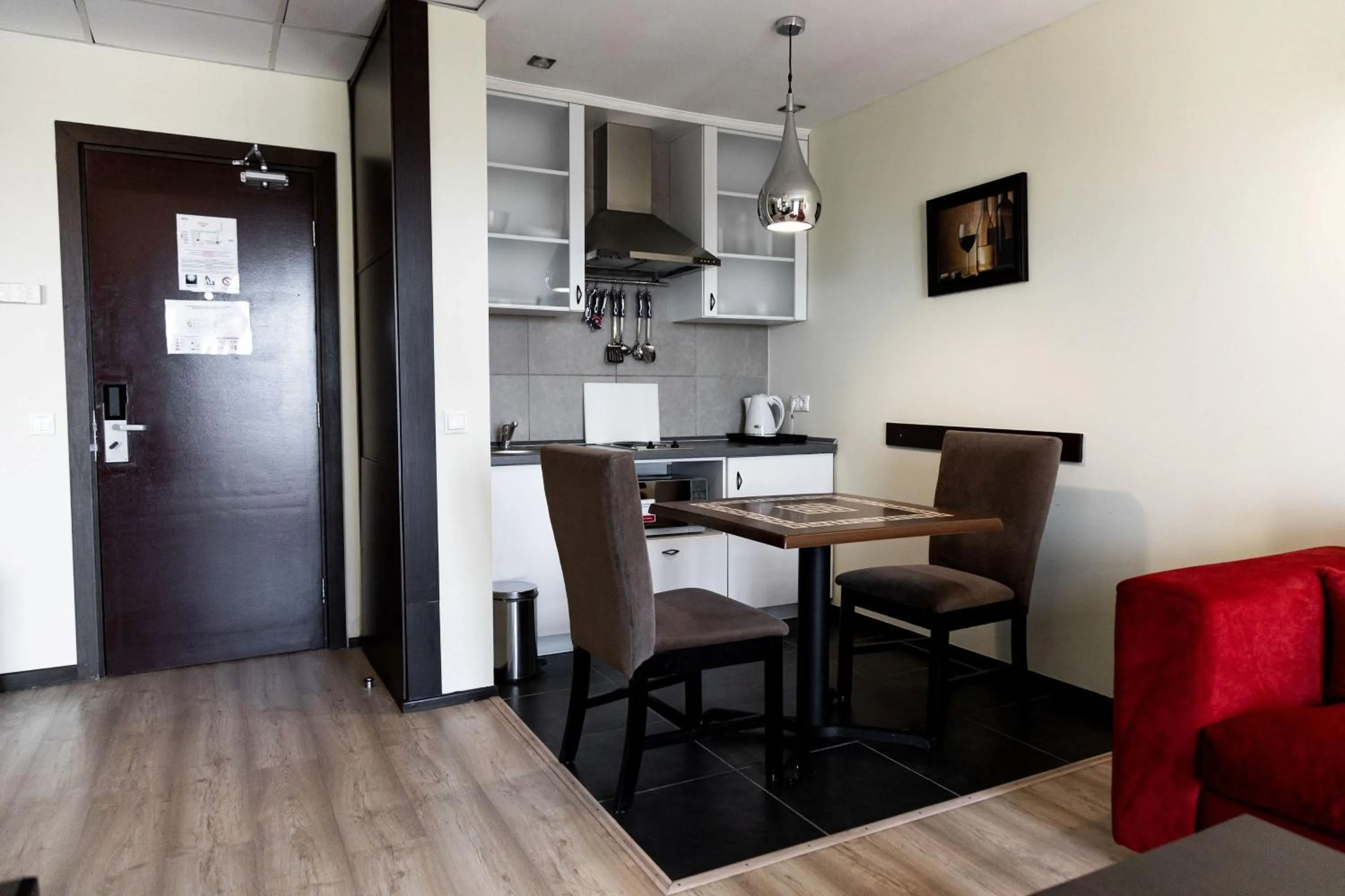 Kitchen or kitchenette in Chagala Aktau Hotel