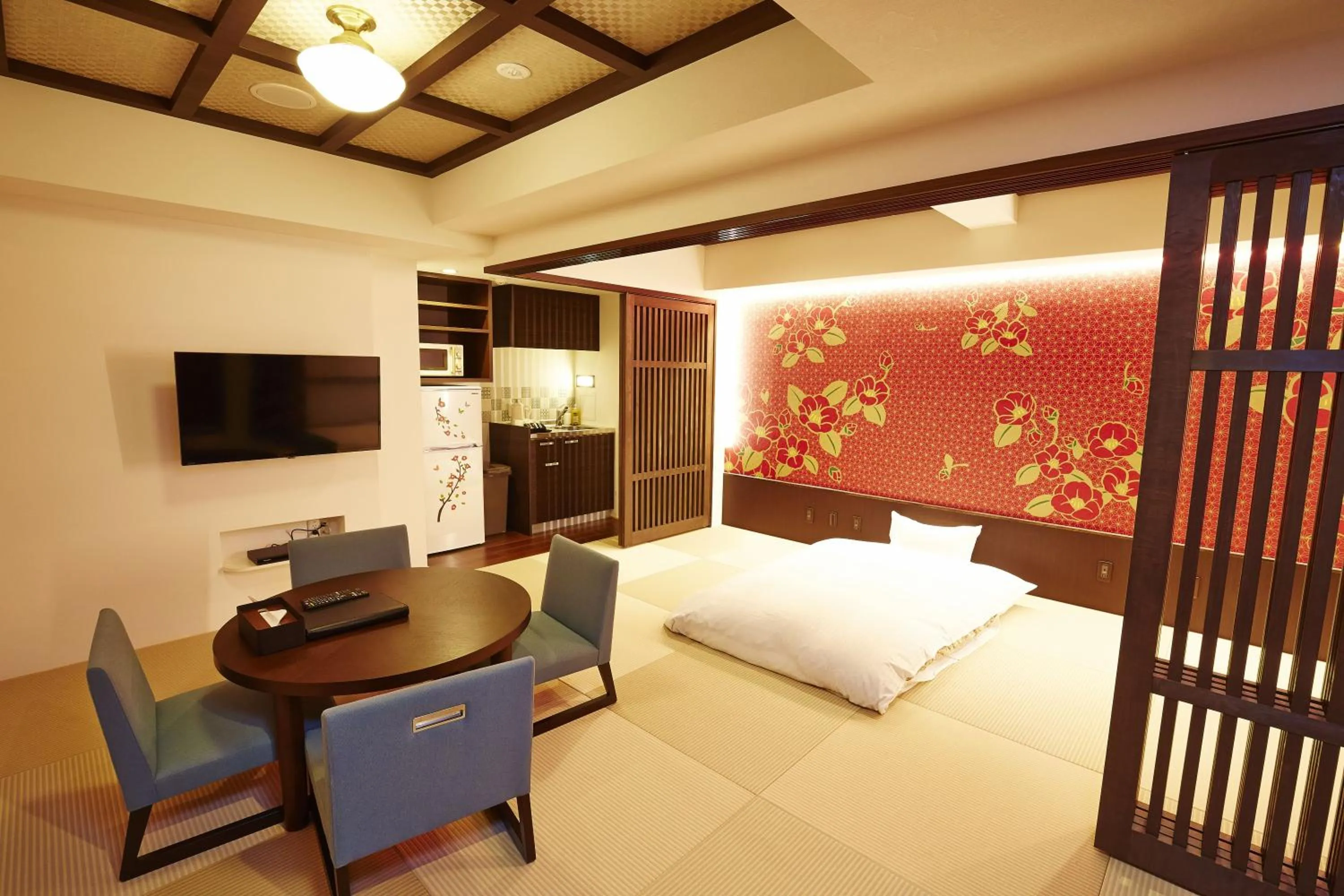 Bed in Hotel Sanrriott Kitahama