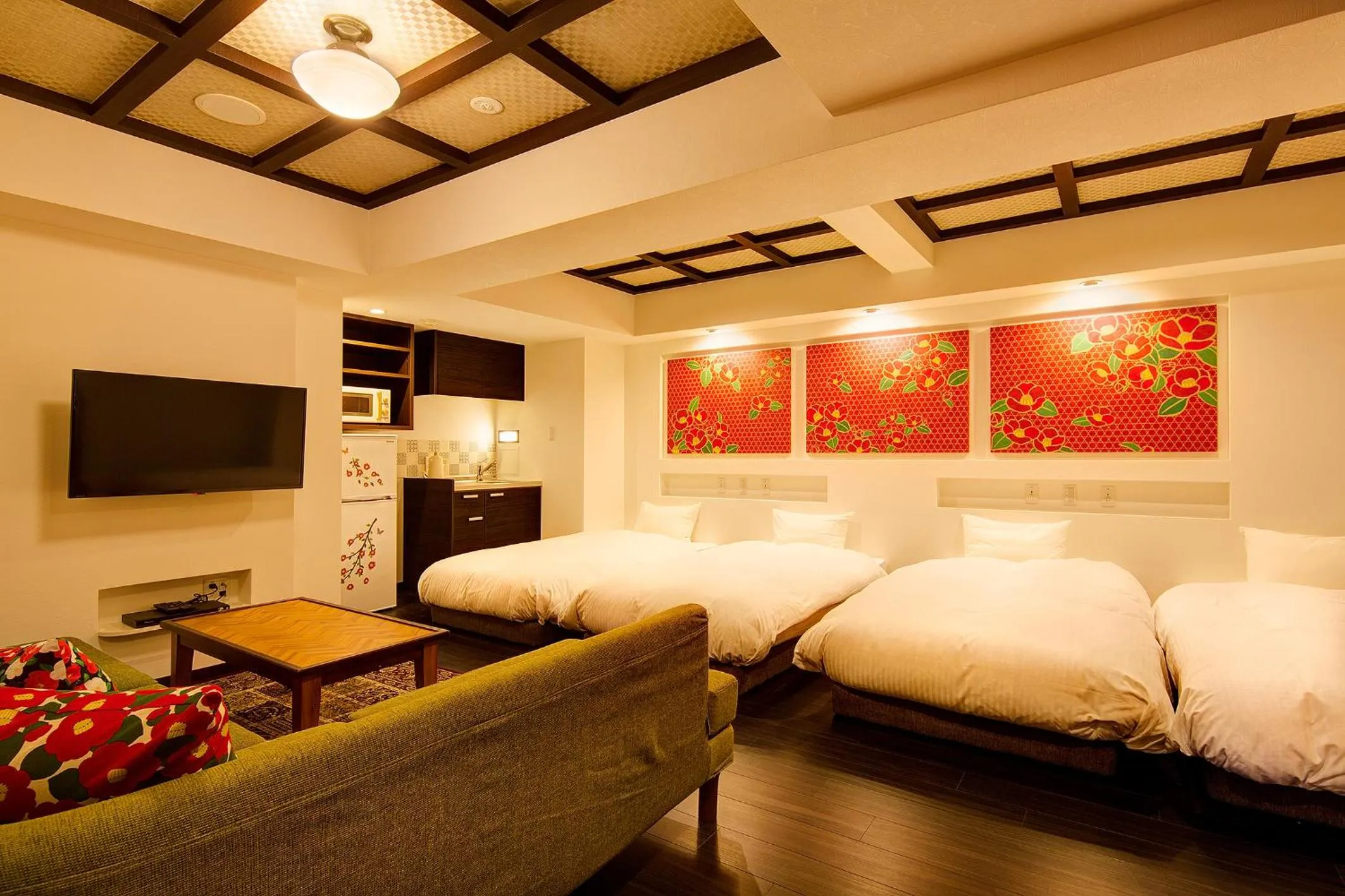 Bed in Hotel Sanrriott Kitahama