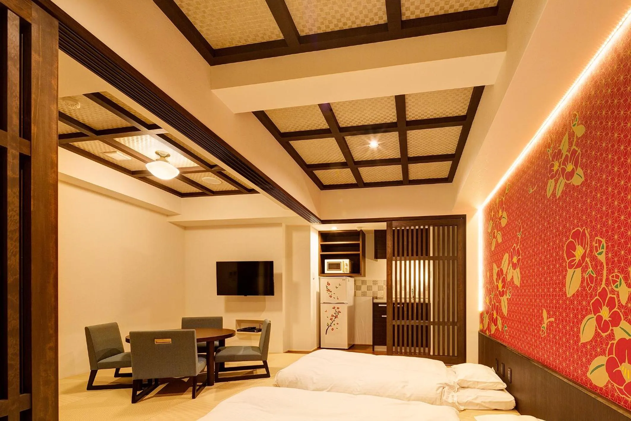 Bed in Hotel Sanrriott Kitahama