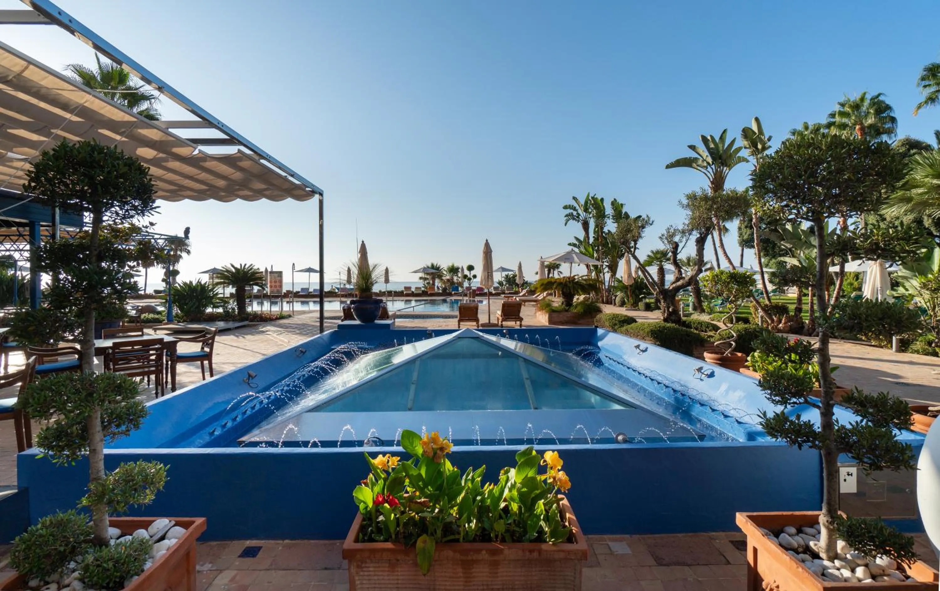 Swimming pool in MS Amaragua