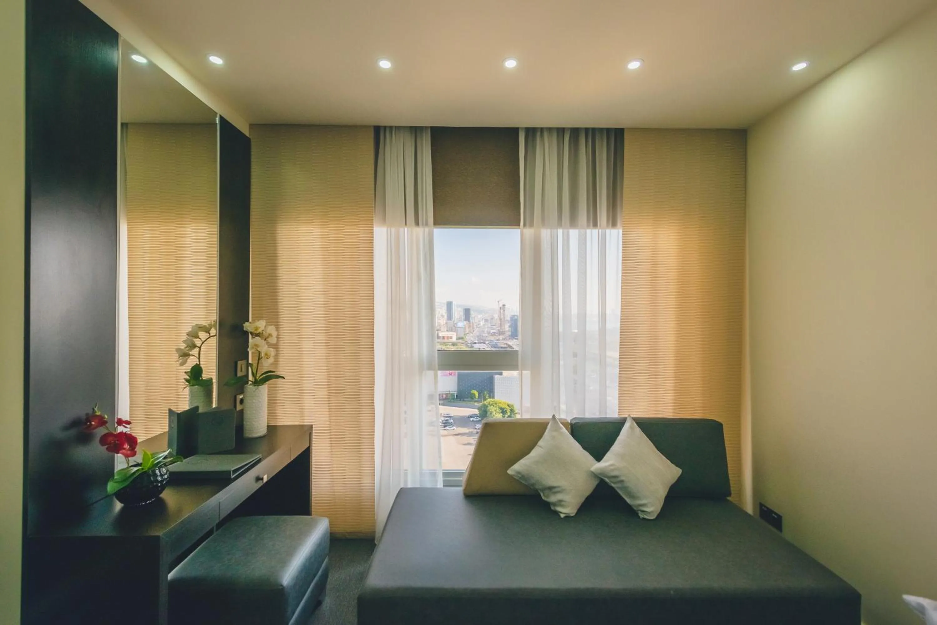 Seating area in Louis V Hotel Beirut