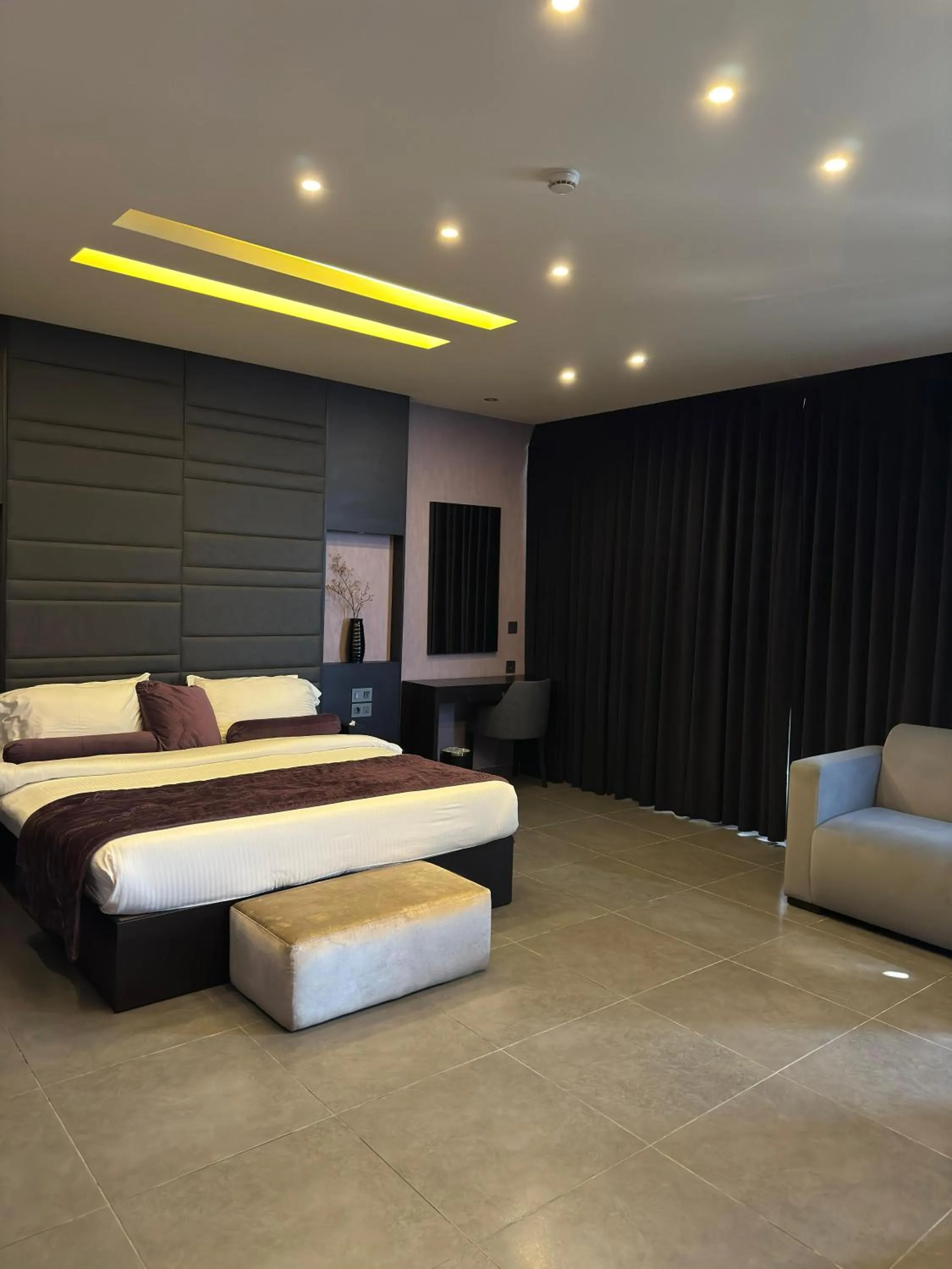 Bed in Louis V Hotel Beirut