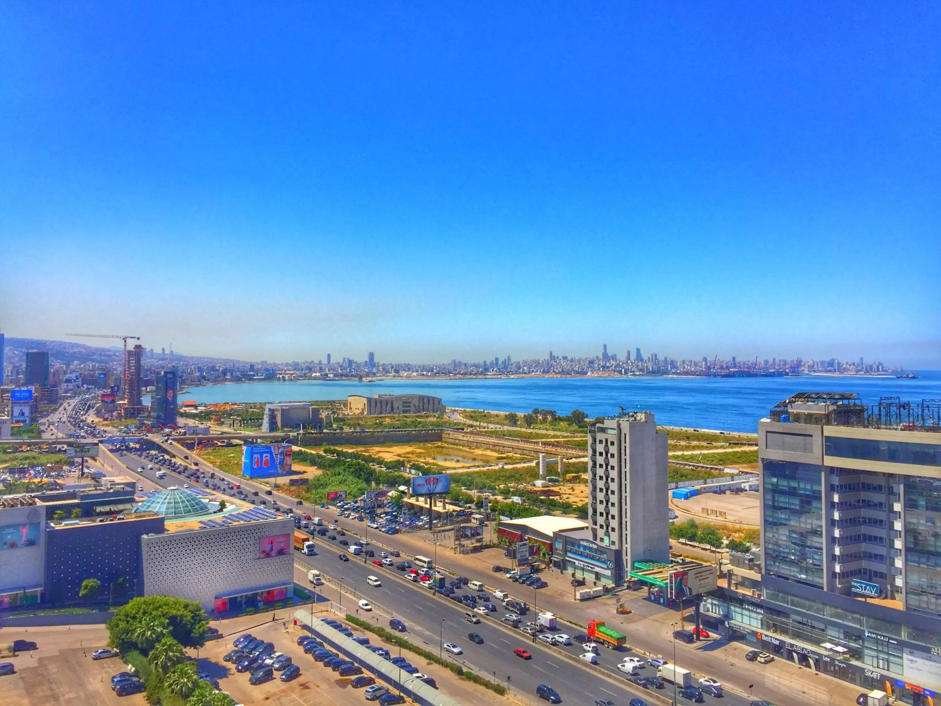 Bird's eye view in Louis V Hotel Beirut