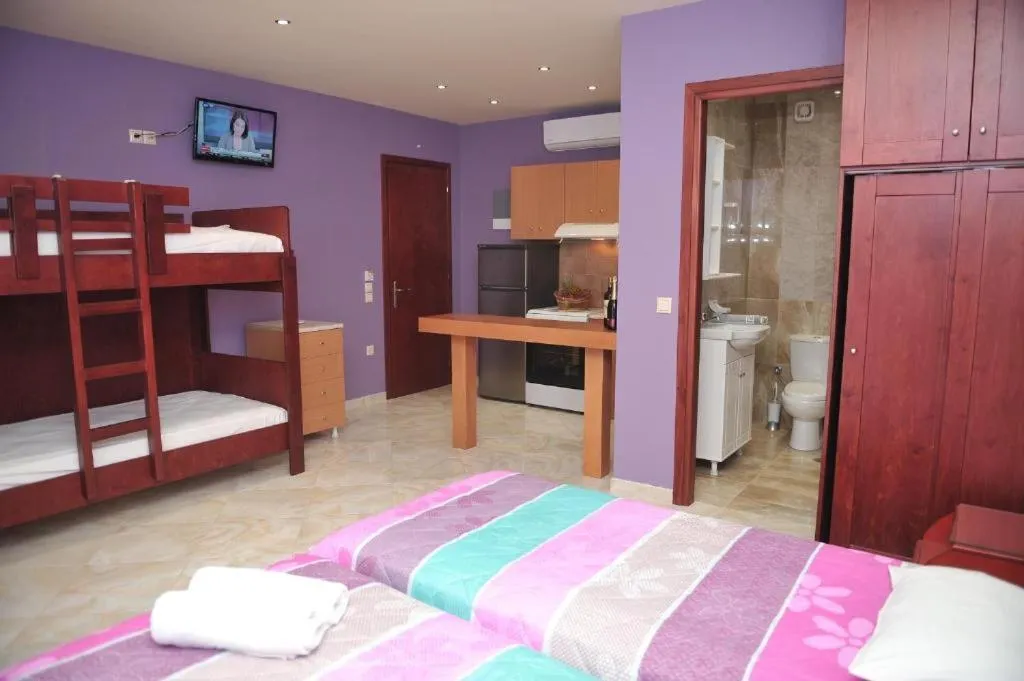 Bed in Kerkyra Beach Hotel & Apartments