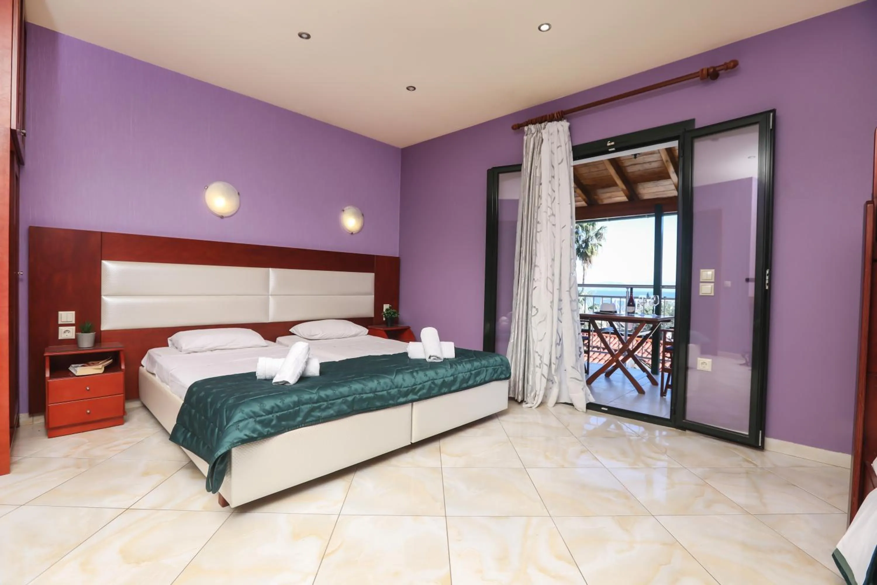 Bed in Kerkyra Beach Hotel & Apartments