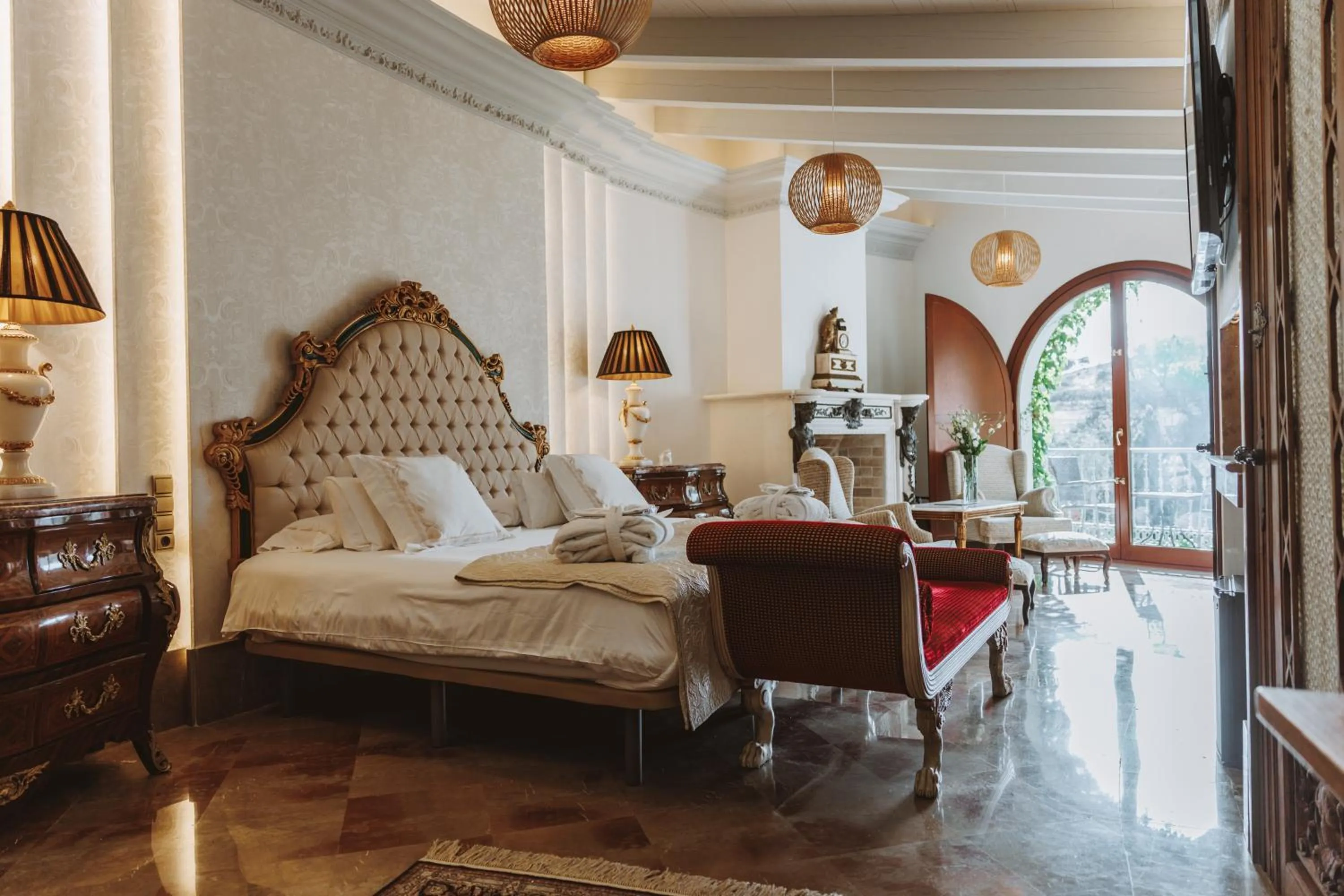 Bed in Los Pilares de Ronda Boutique & Hotel