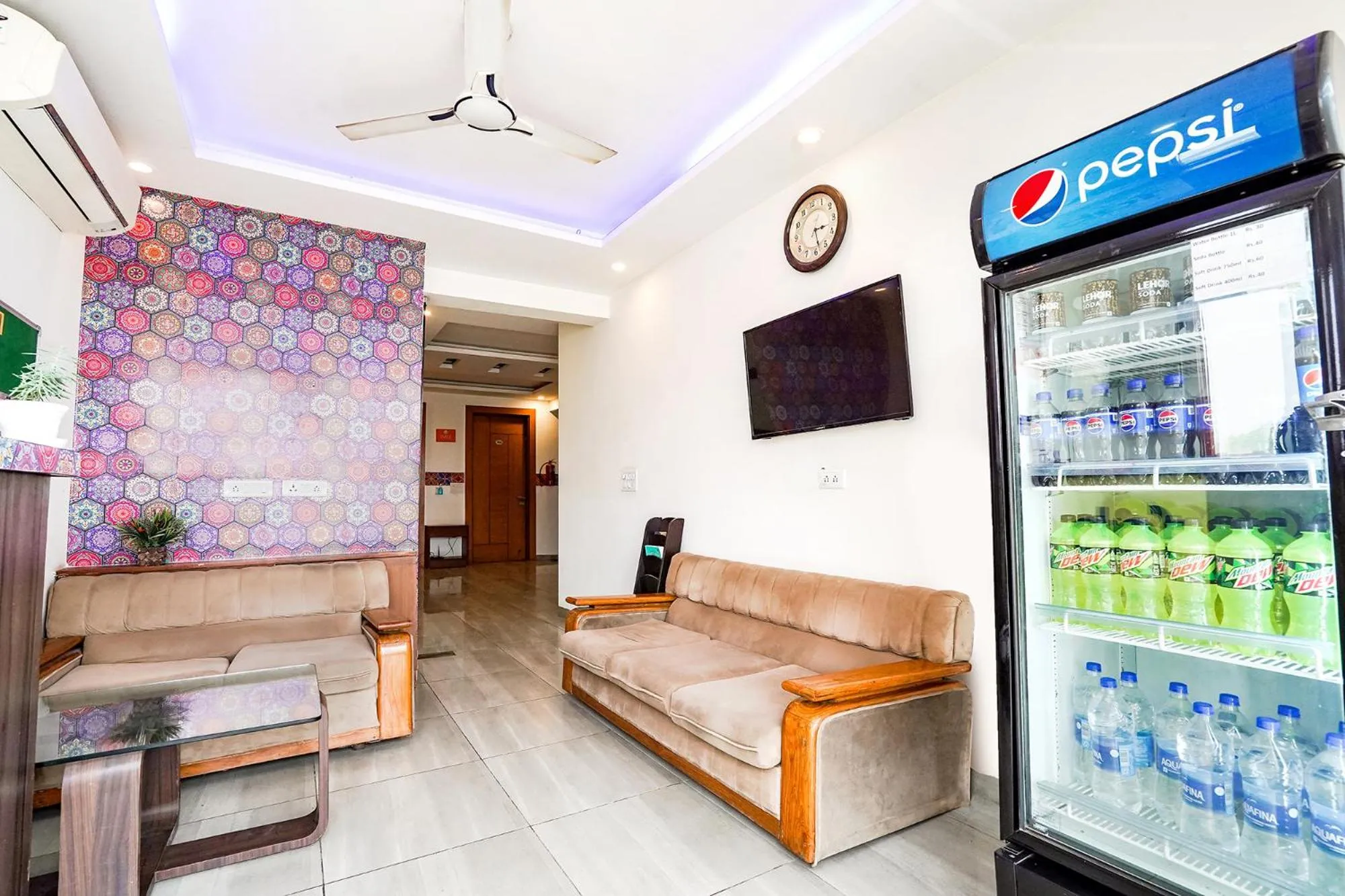 Seating area in FabHotel Emoji Stays