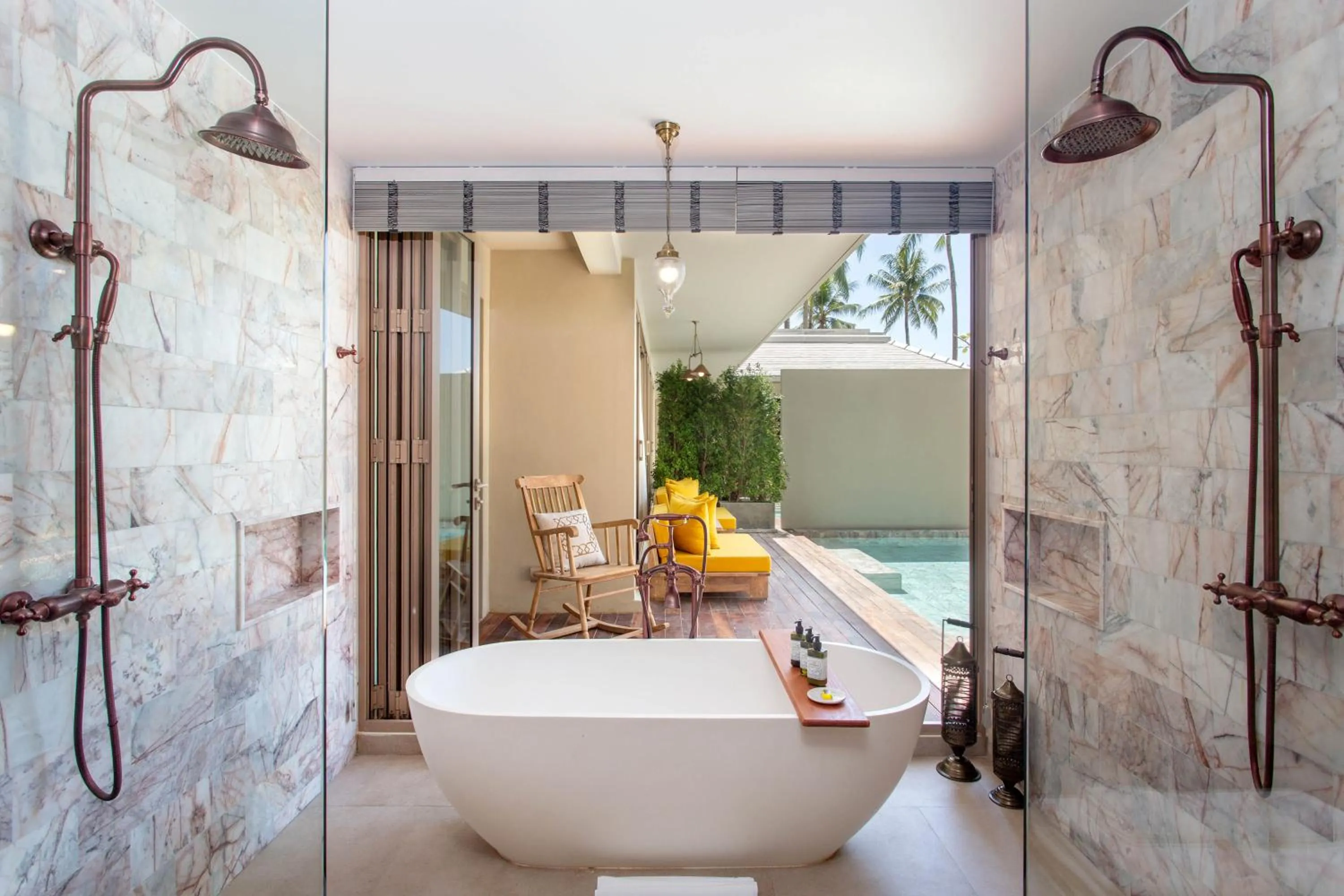 Bathroom in Devasom Khao Lak Beach Resort & Villas