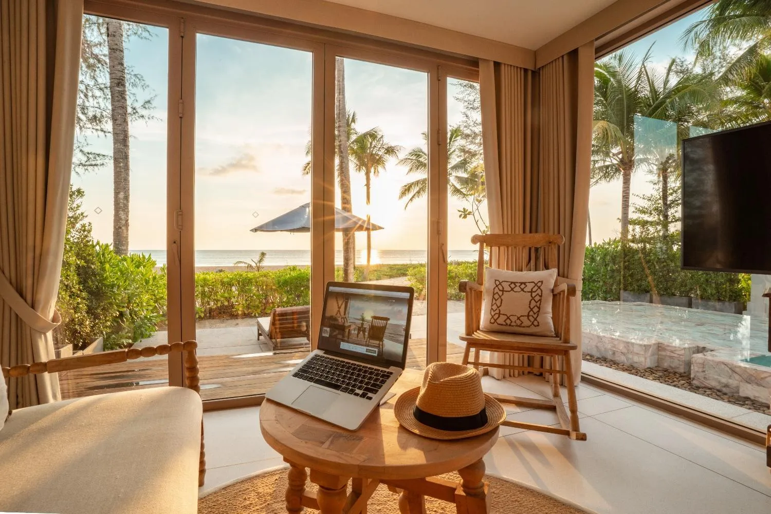 Living room in Devasom Khao Lak Beach Resort & Villas