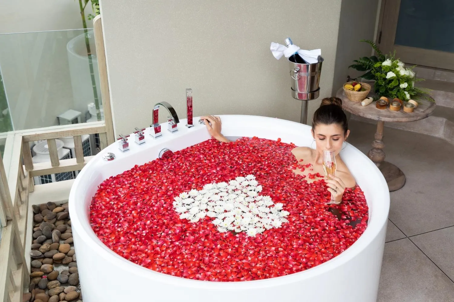 Bath in Devasom Khao Lak Beach Resort & Villas