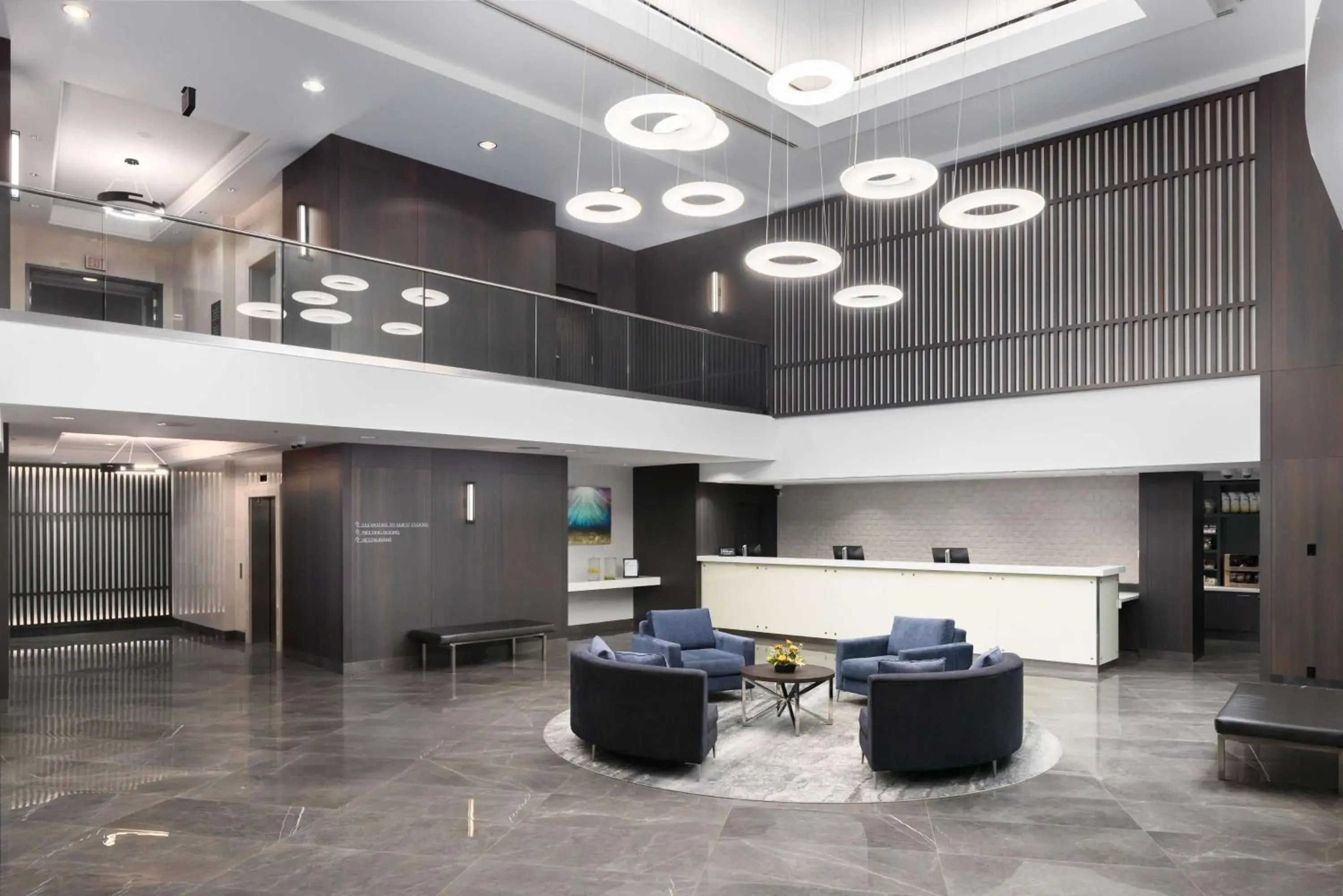 Lobby or reception in Hilton Vancouver Metrotown Lobby or reception in Hilton Vancouver Metrotown