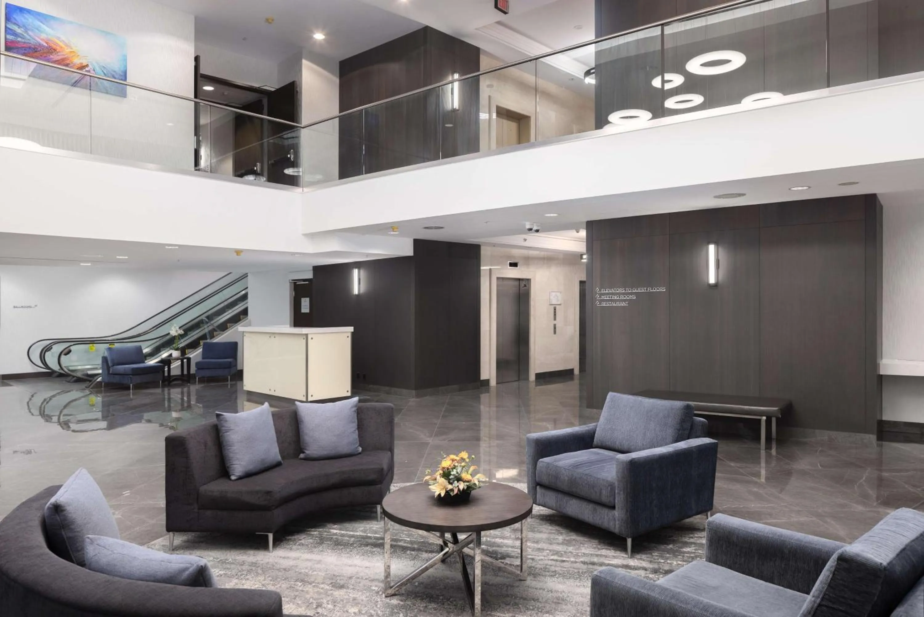 Lobby or reception in Hilton Vancouver Metrotown