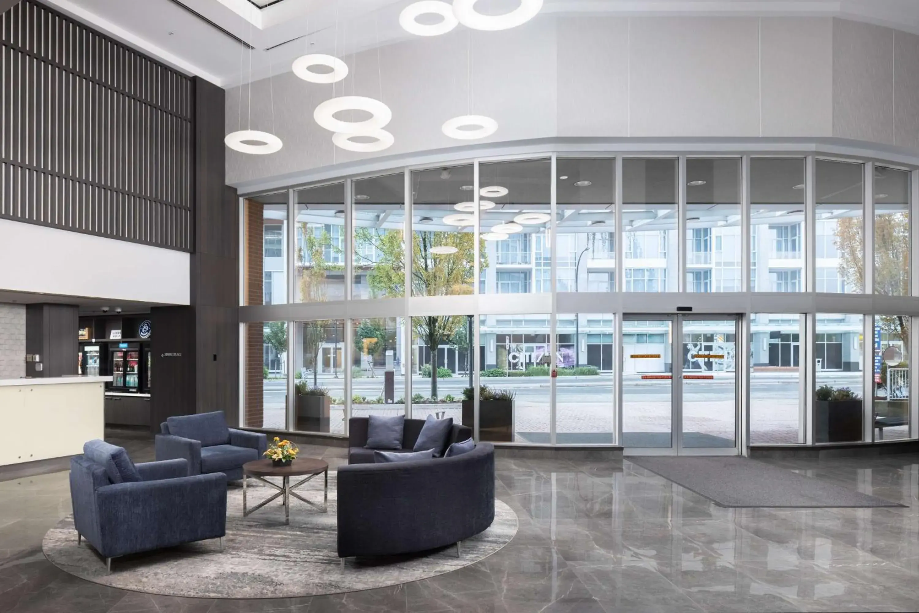 Lobby or reception in Hilton Vancouver Metrotown Lobby or reception in Hilton Vancouver Metrotown