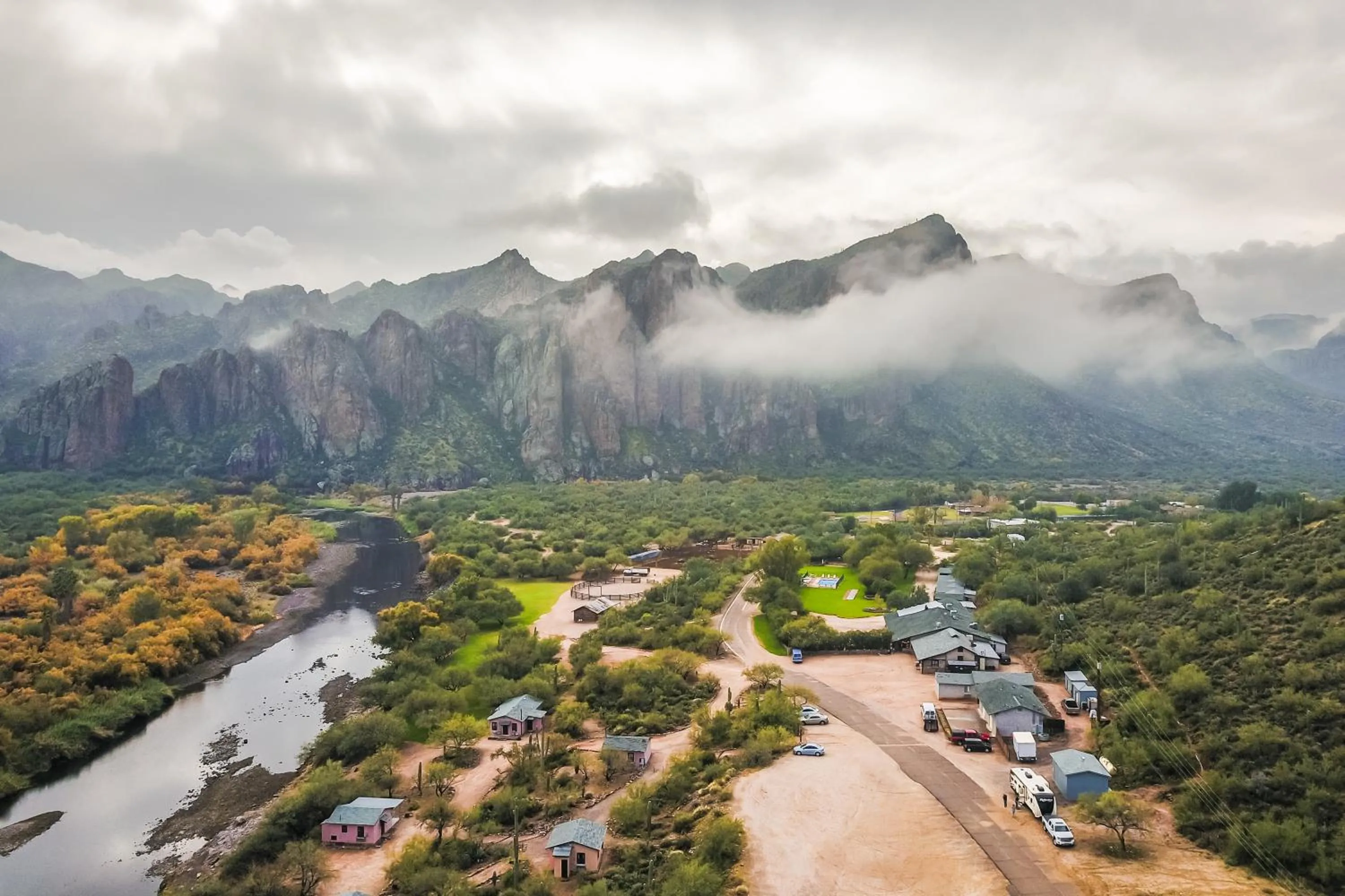 Bird's eye view in Saguaro Lake Ranch