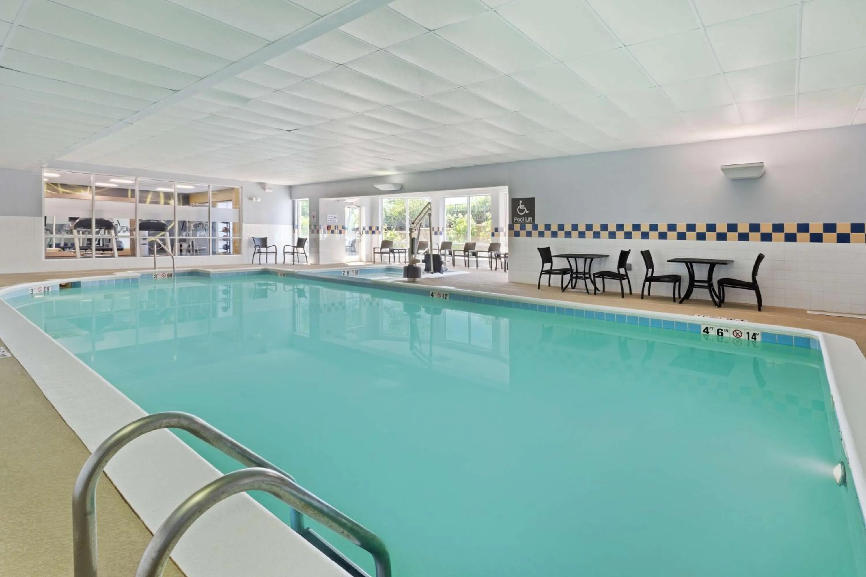 Pool view in Hilton Garden Inn Chesterton