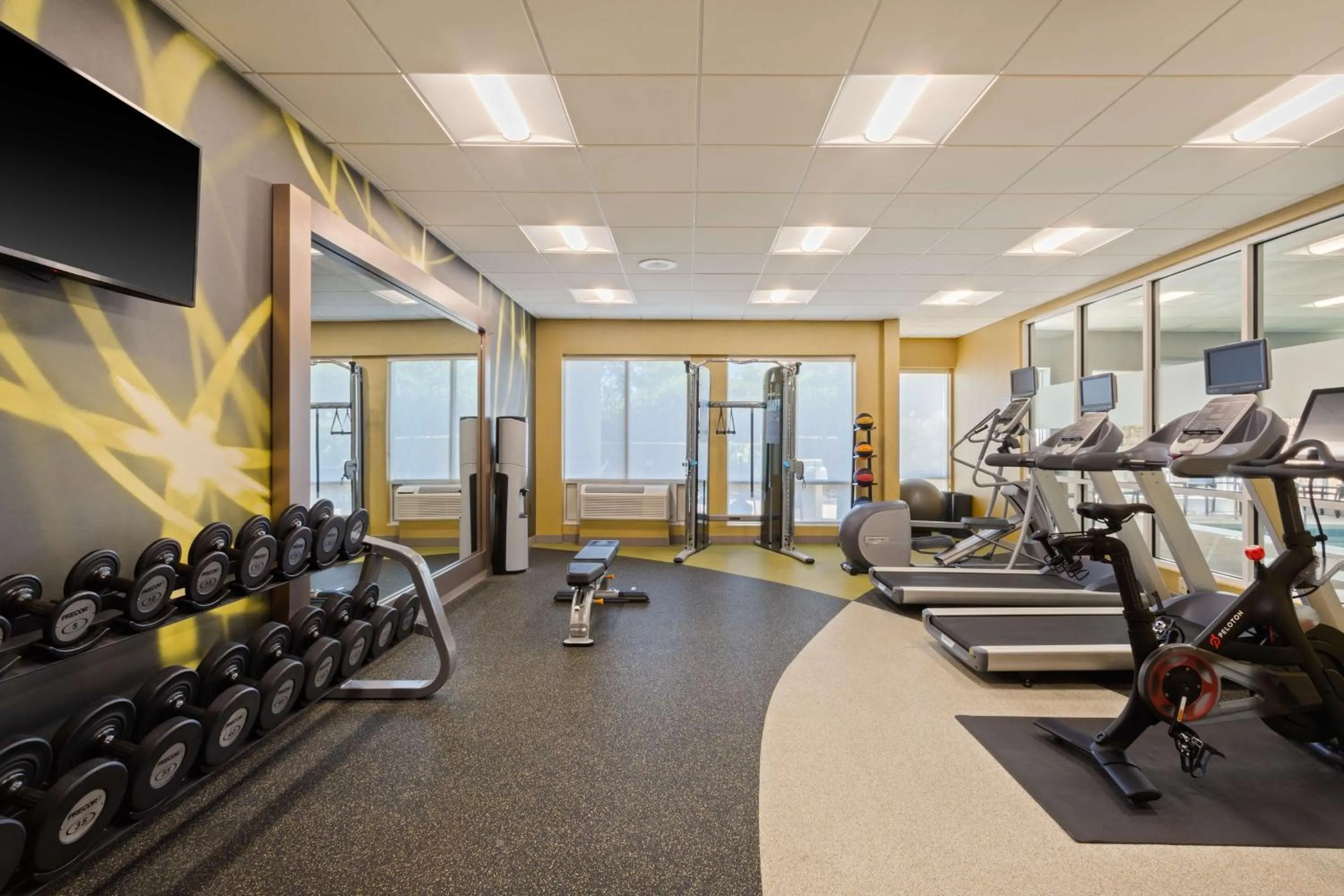 Fitness centre/facilities in Hilton Garden Inn Chesterton