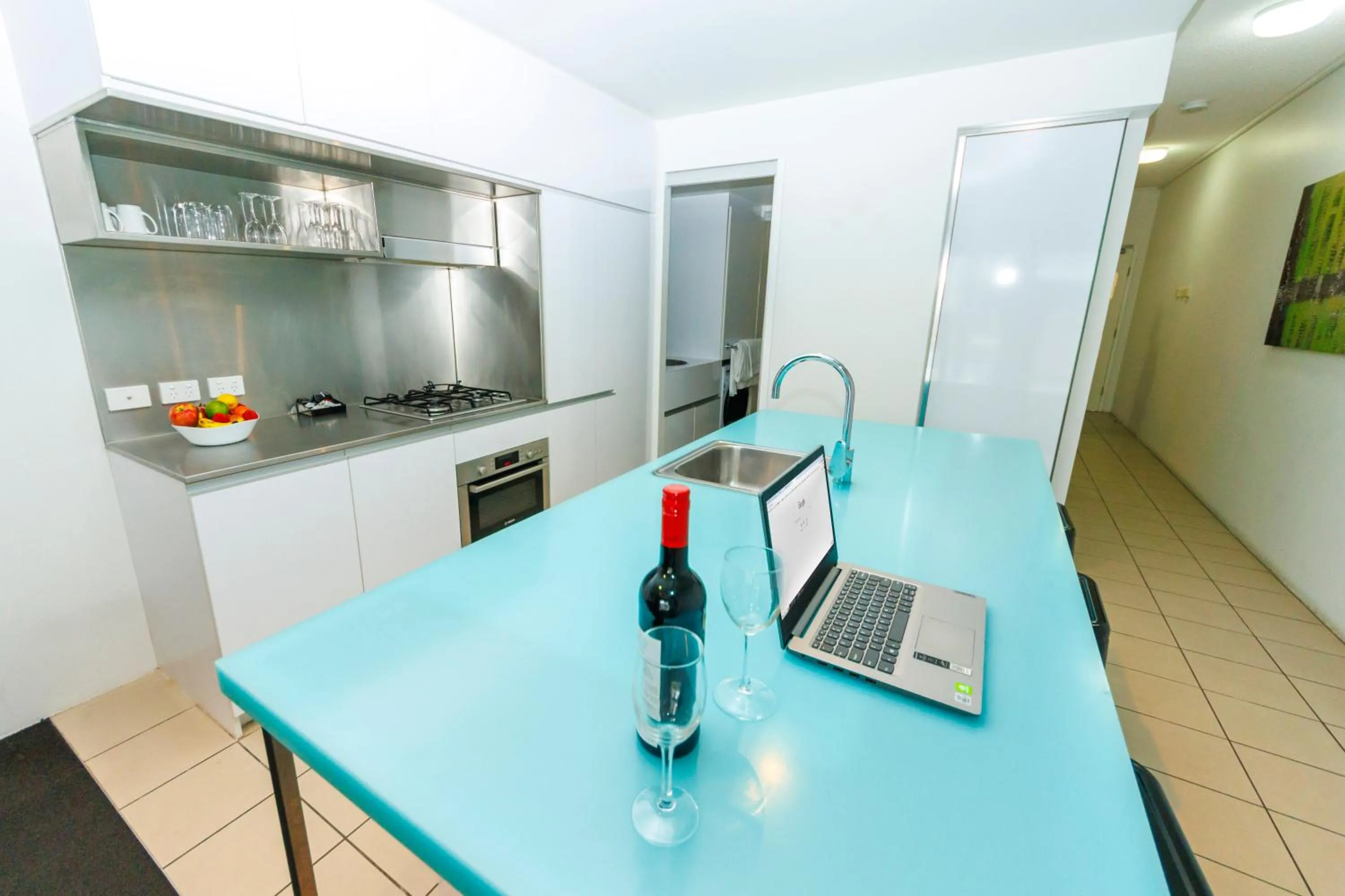 kitchen in The Miro Apartments