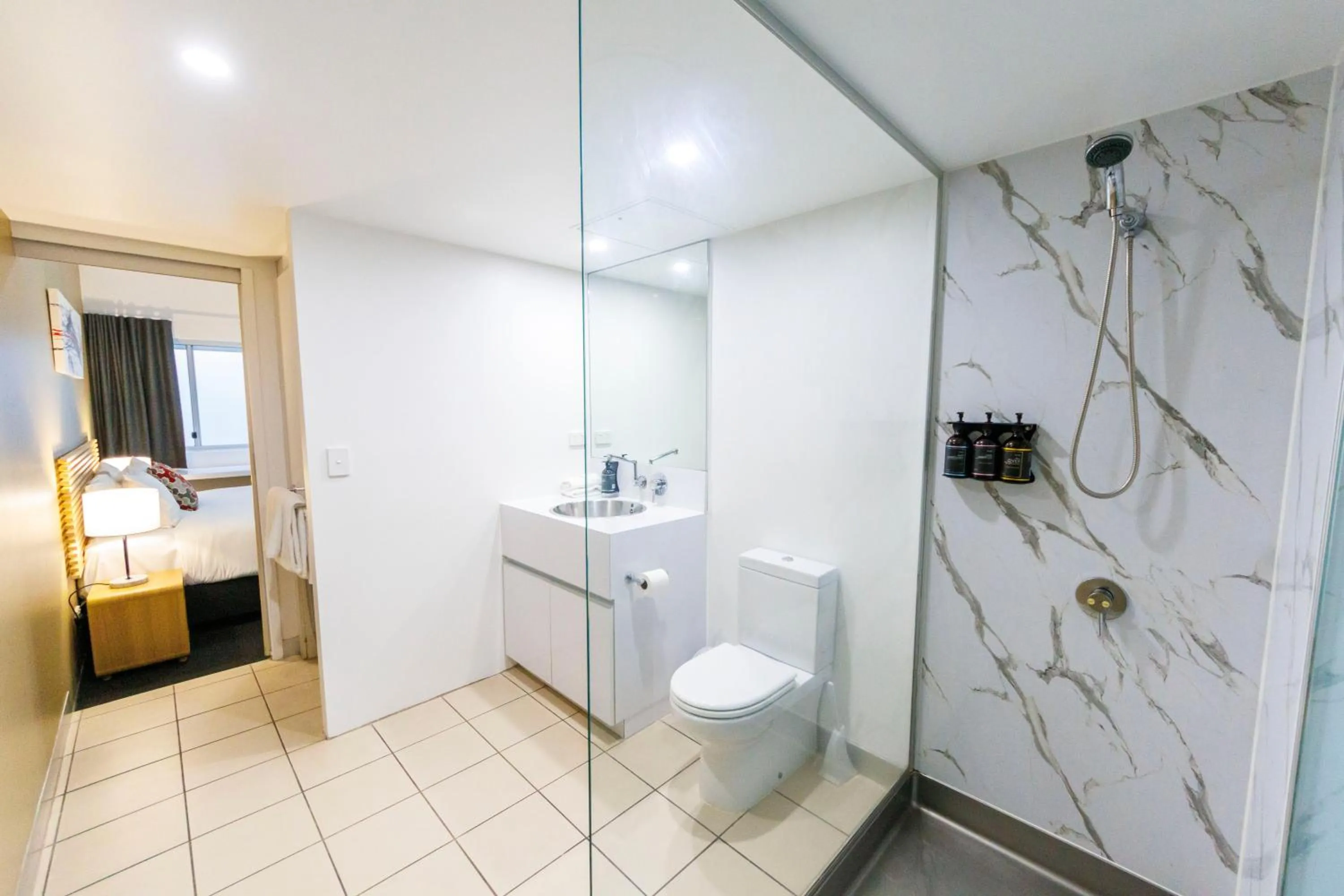 Shower in The Miro Apartments