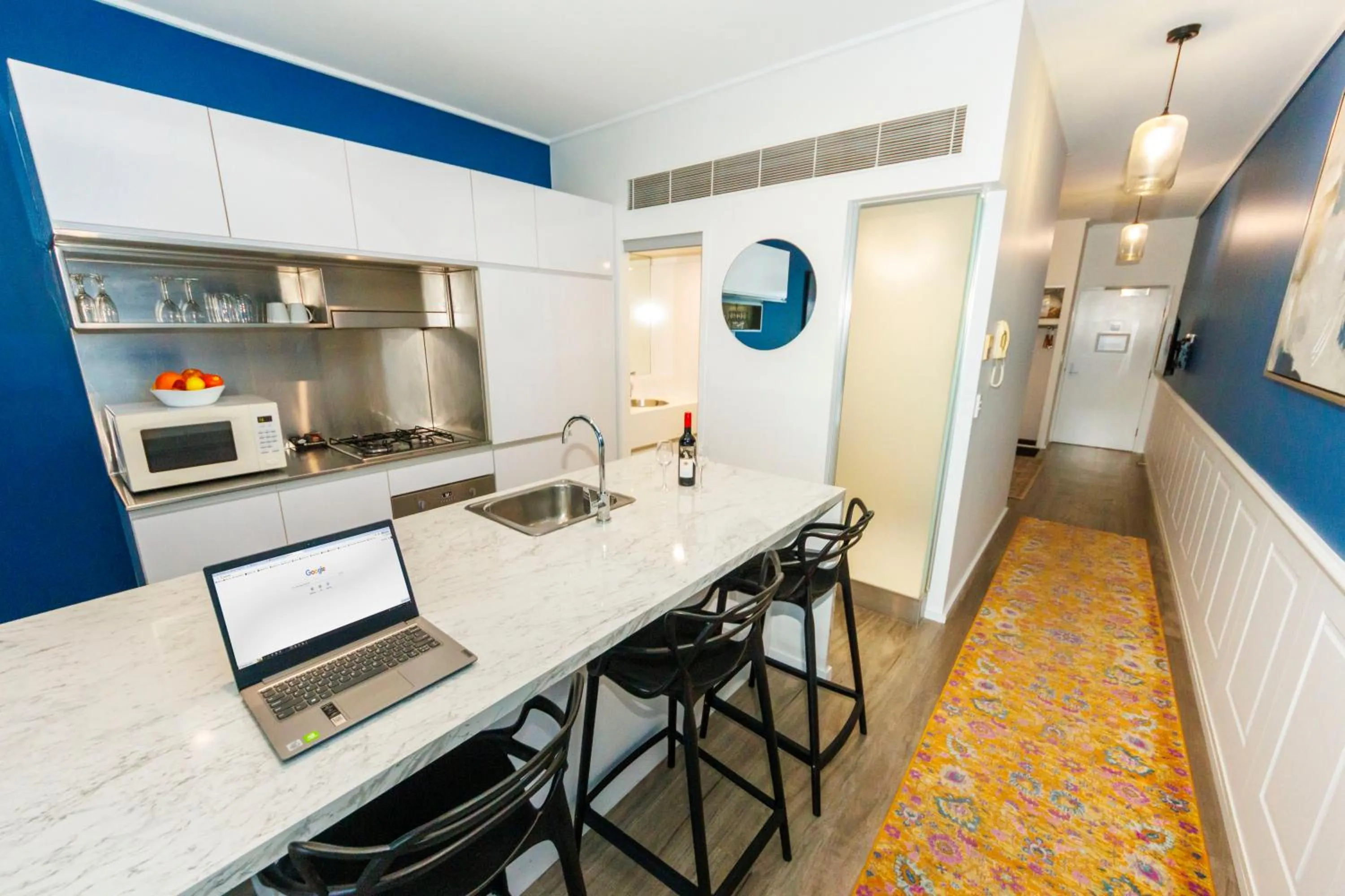 kitchen in The Miro Apartments