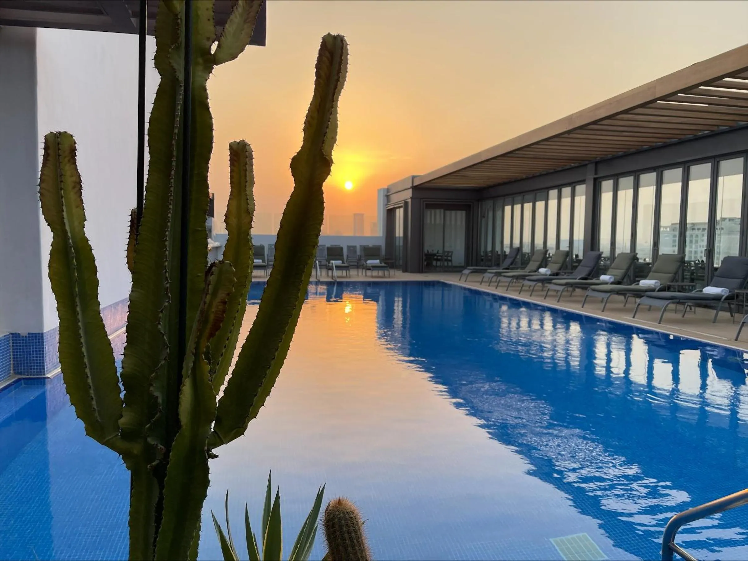 Sunset in K108 Hotel Doha