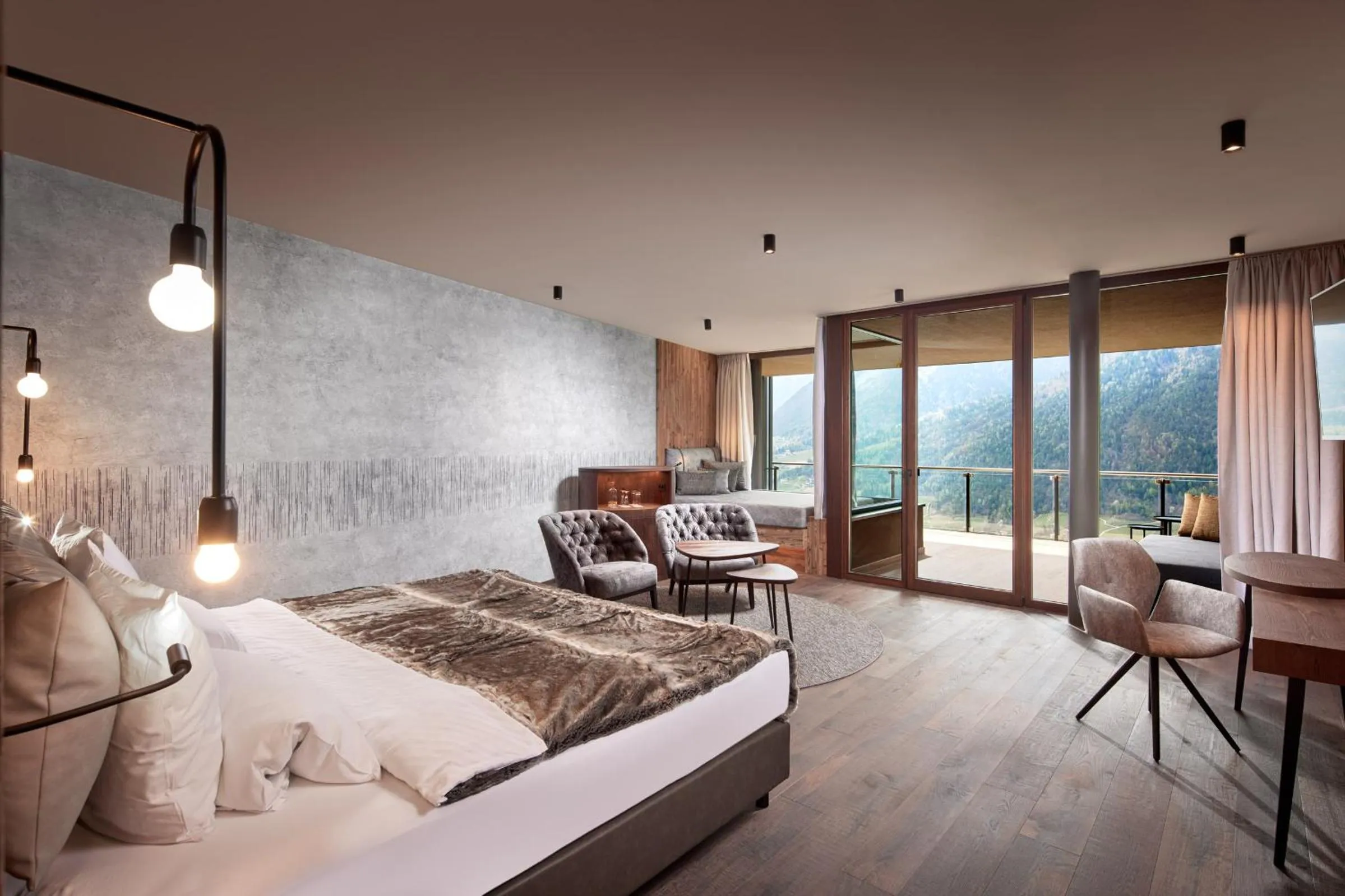 Bed in Hotel Das Sonnenparadies