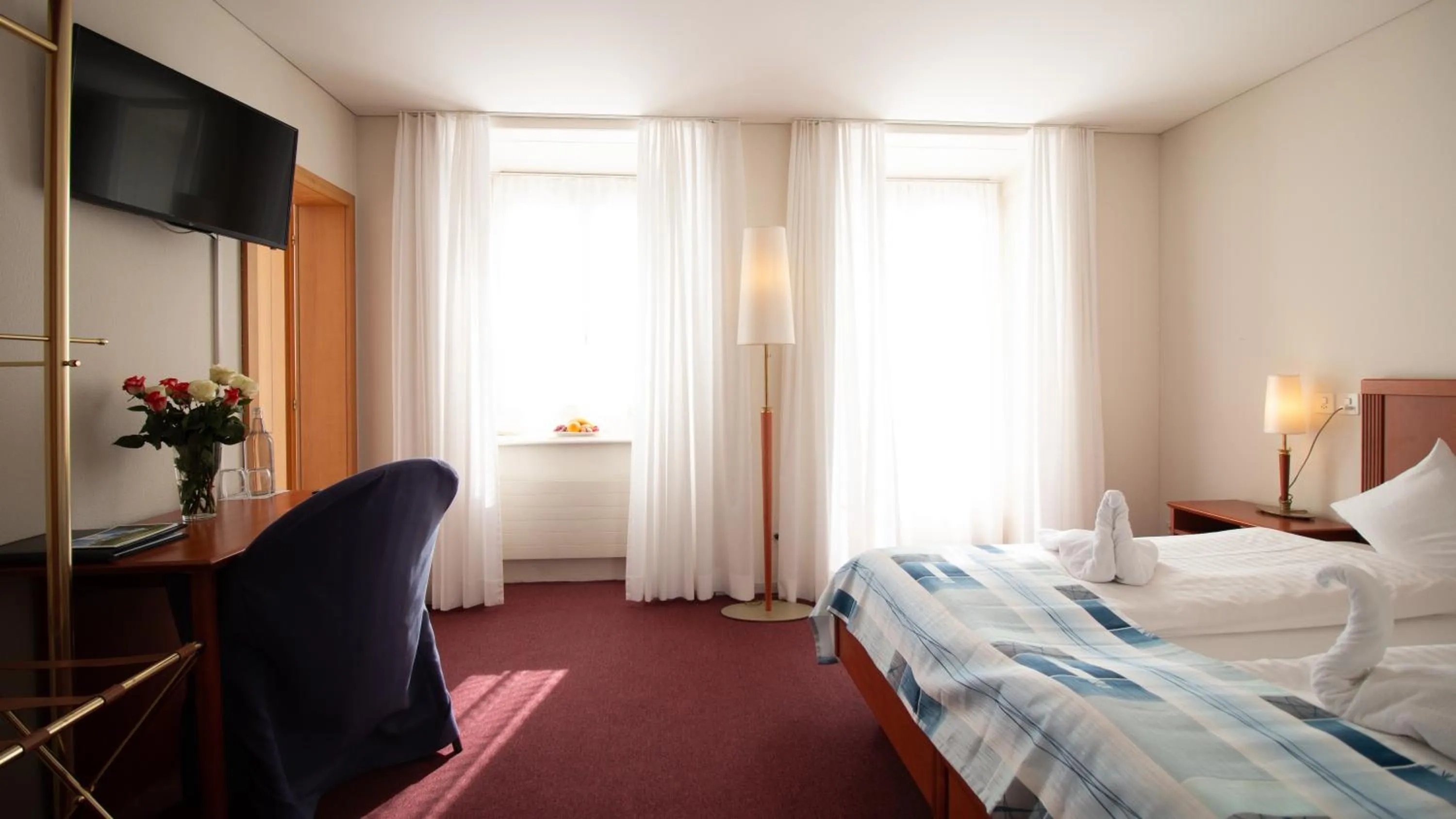 Bed in Hotel Schloss Romanshorn