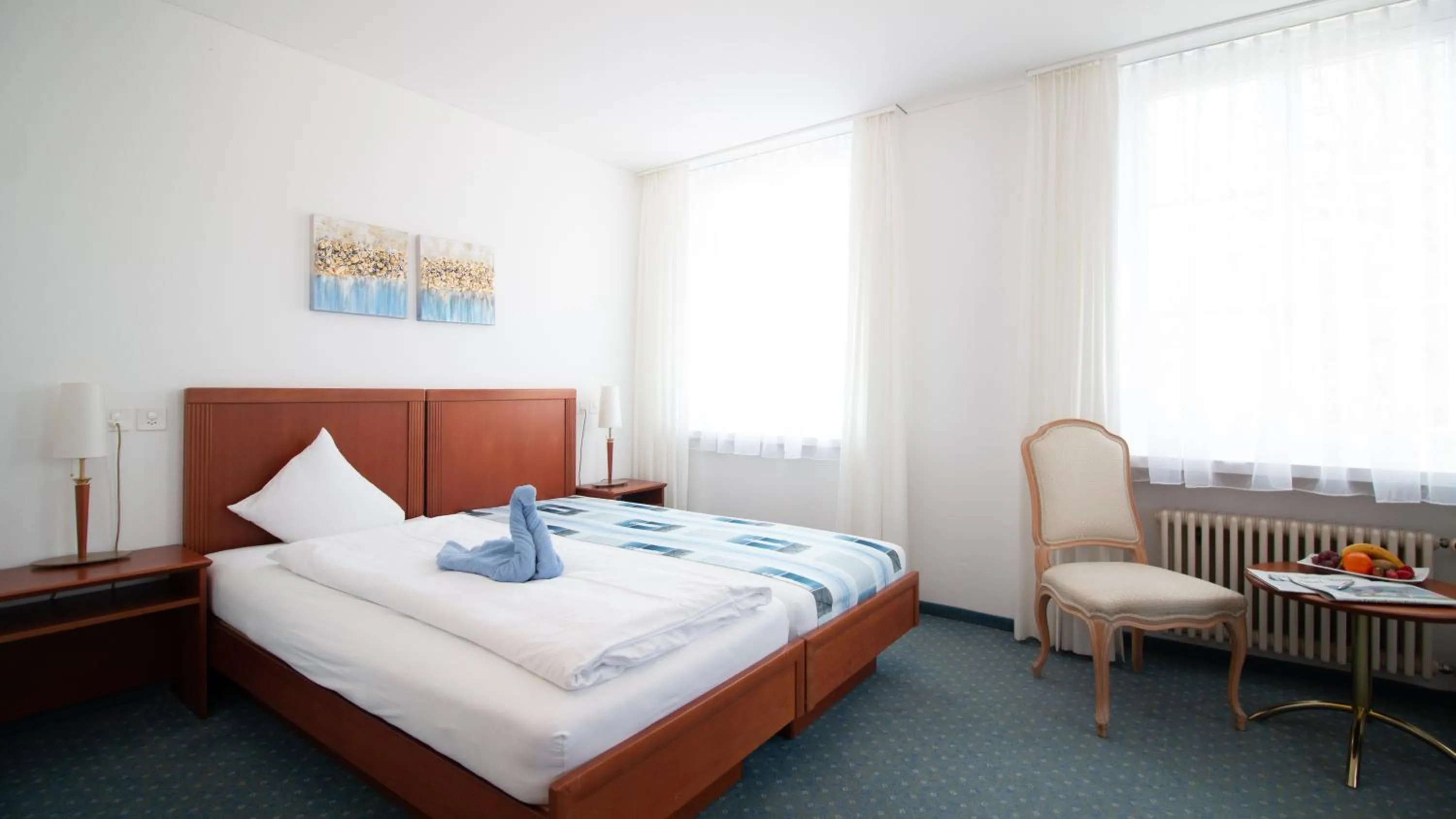 Bed in Hotel Schloss Romanshorn