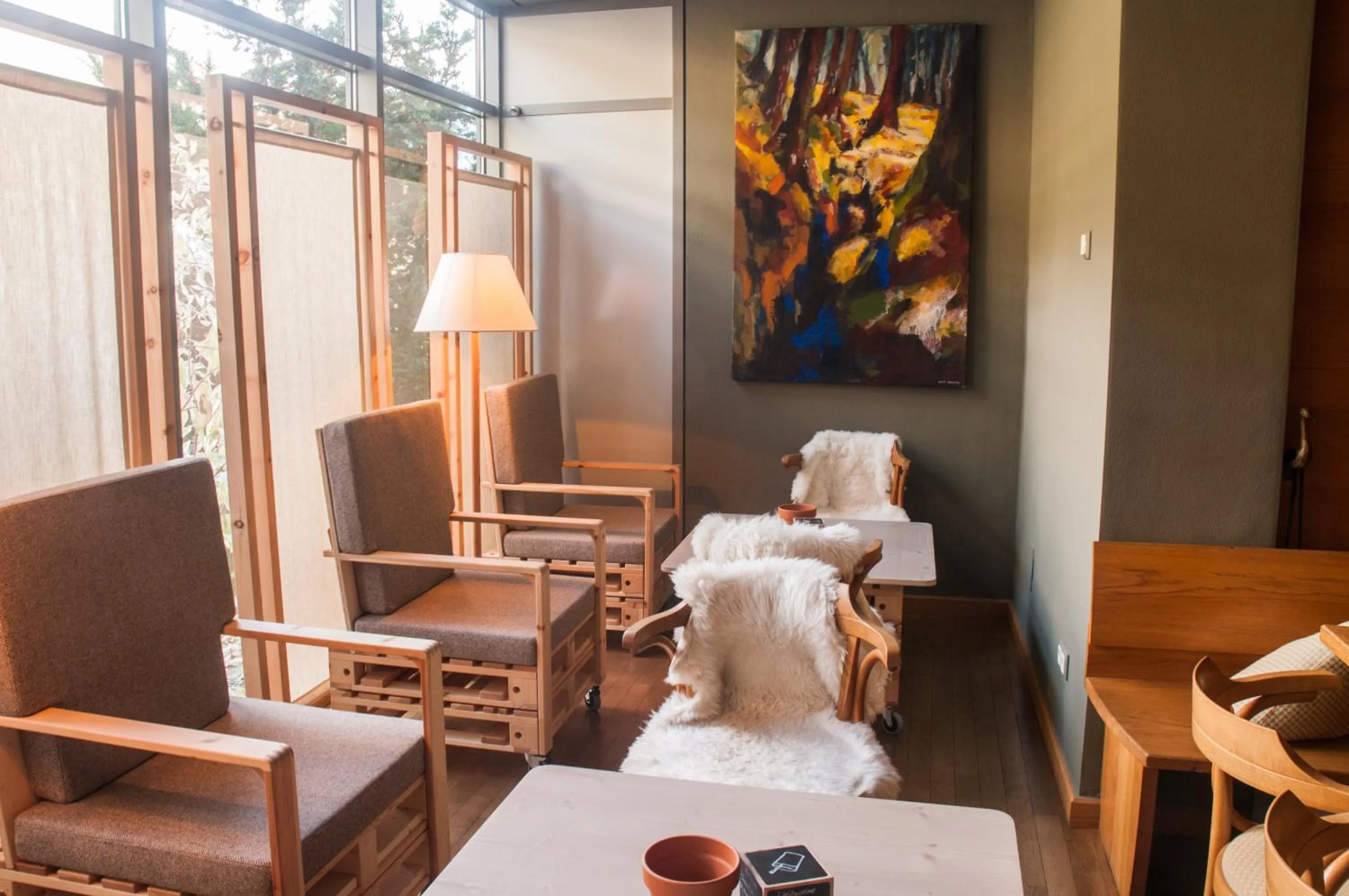 Lounge or bar, Bed in Bio Hotel Panorama