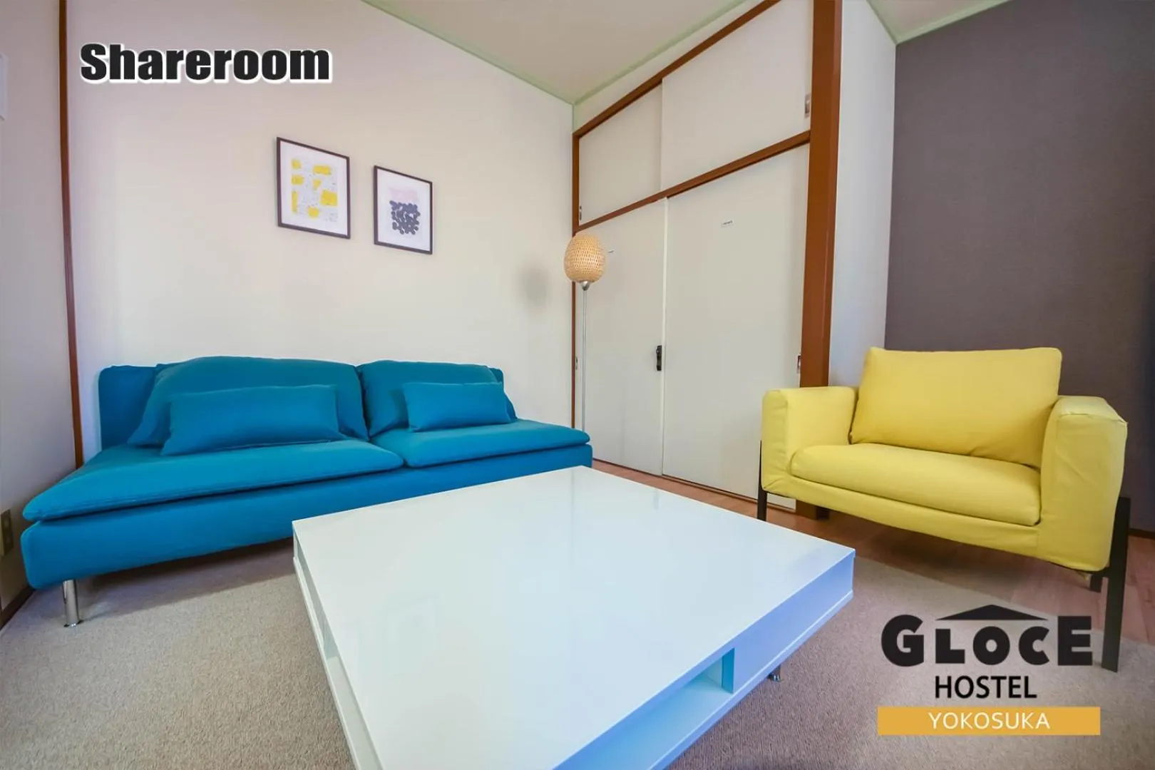 Living room in GLOCE 横須賀 シェアルーム NAVY BASE l Yokosuka Share room at NAVY BASE