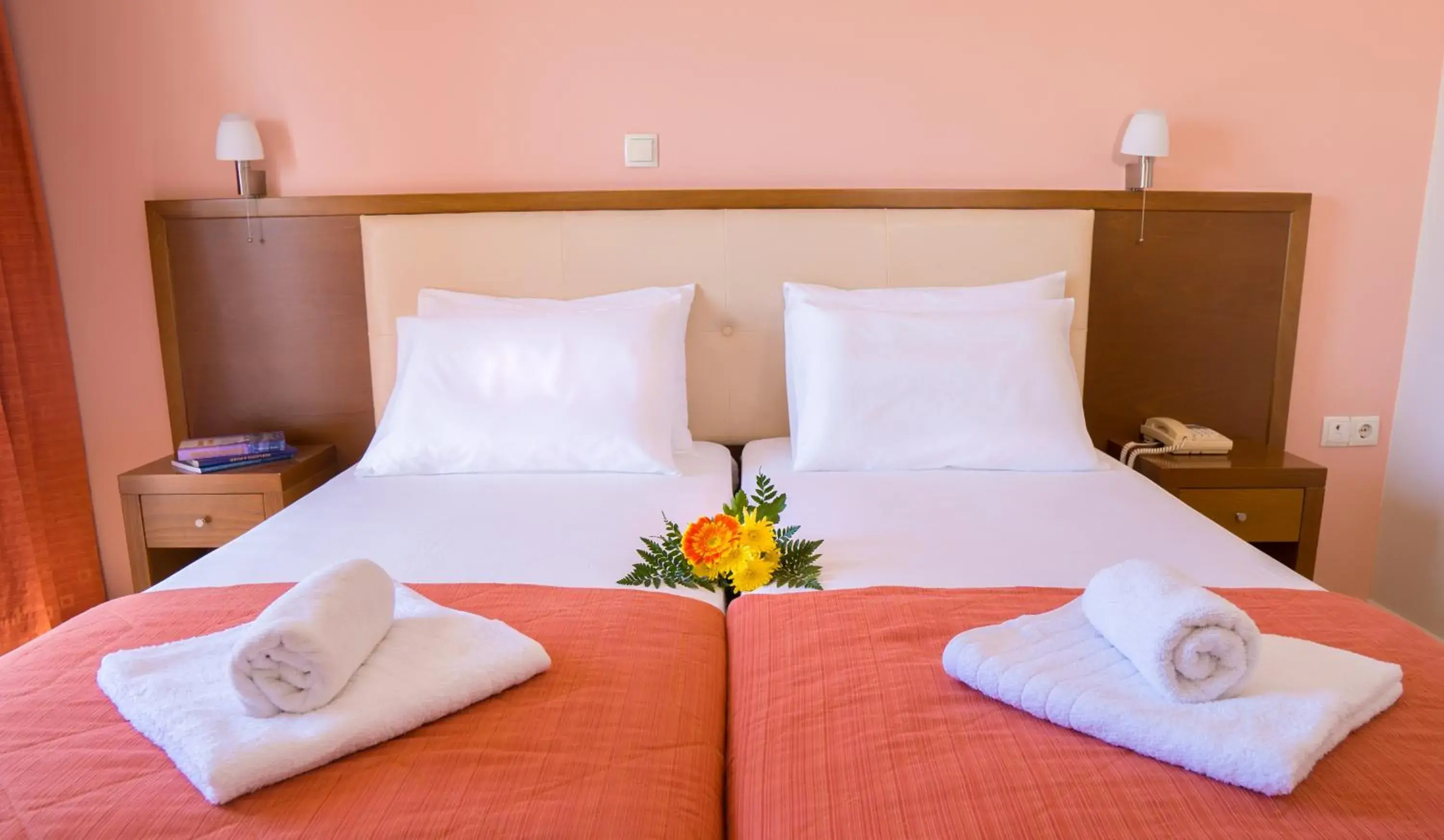 Bed in Palatino Hotel Bed in Palatino Hotel