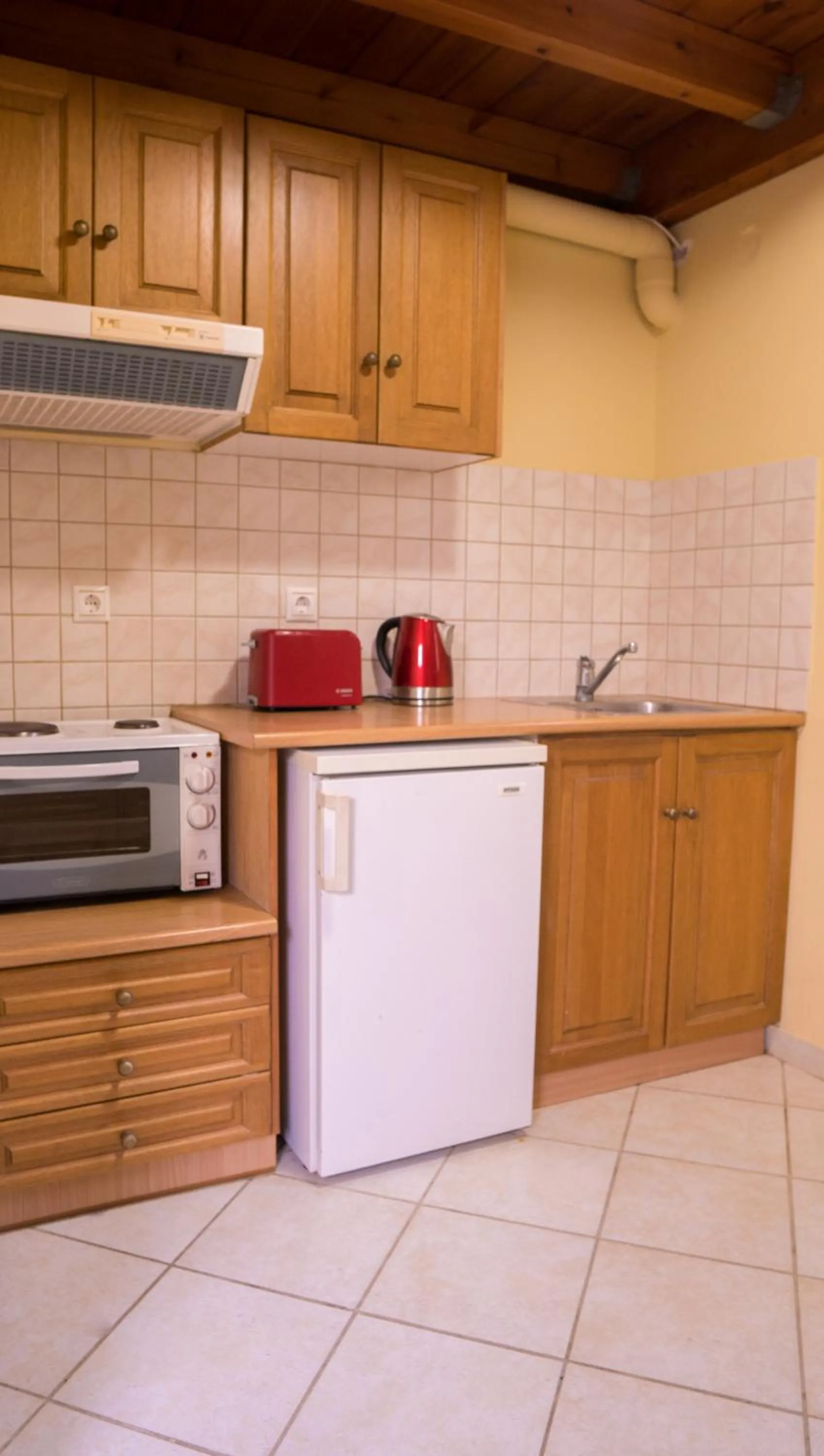 Kitchen or kitchenette in Palatino Hotel