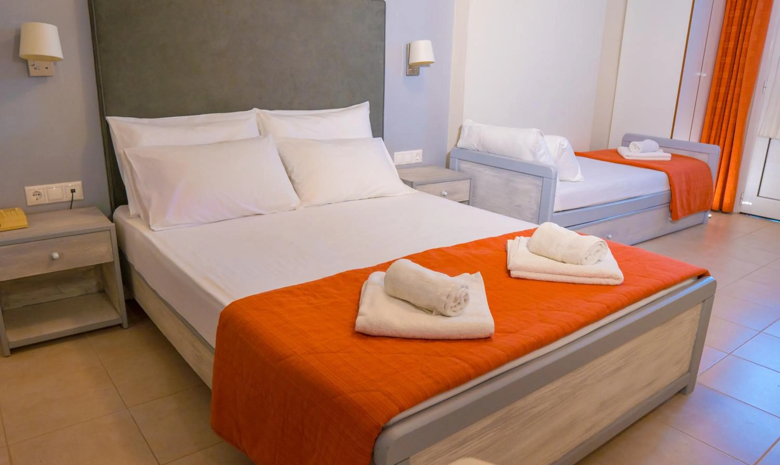 Bed in Palatino Hotel