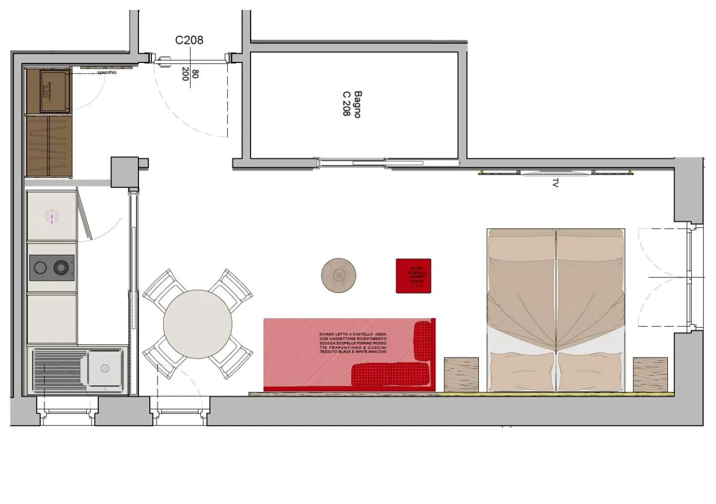 Photo of the whole room in Hotel Garnì Villa Magnolia