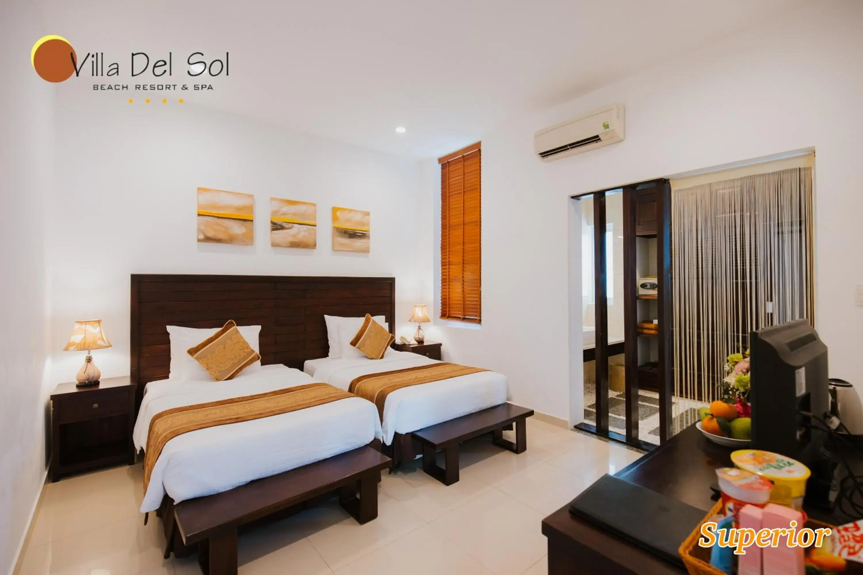 Bedroom, Bed in Villa Del Sol Beach Resort & Spa Bedroom, Bed in Villa Del Sol Beach Resort & Spa